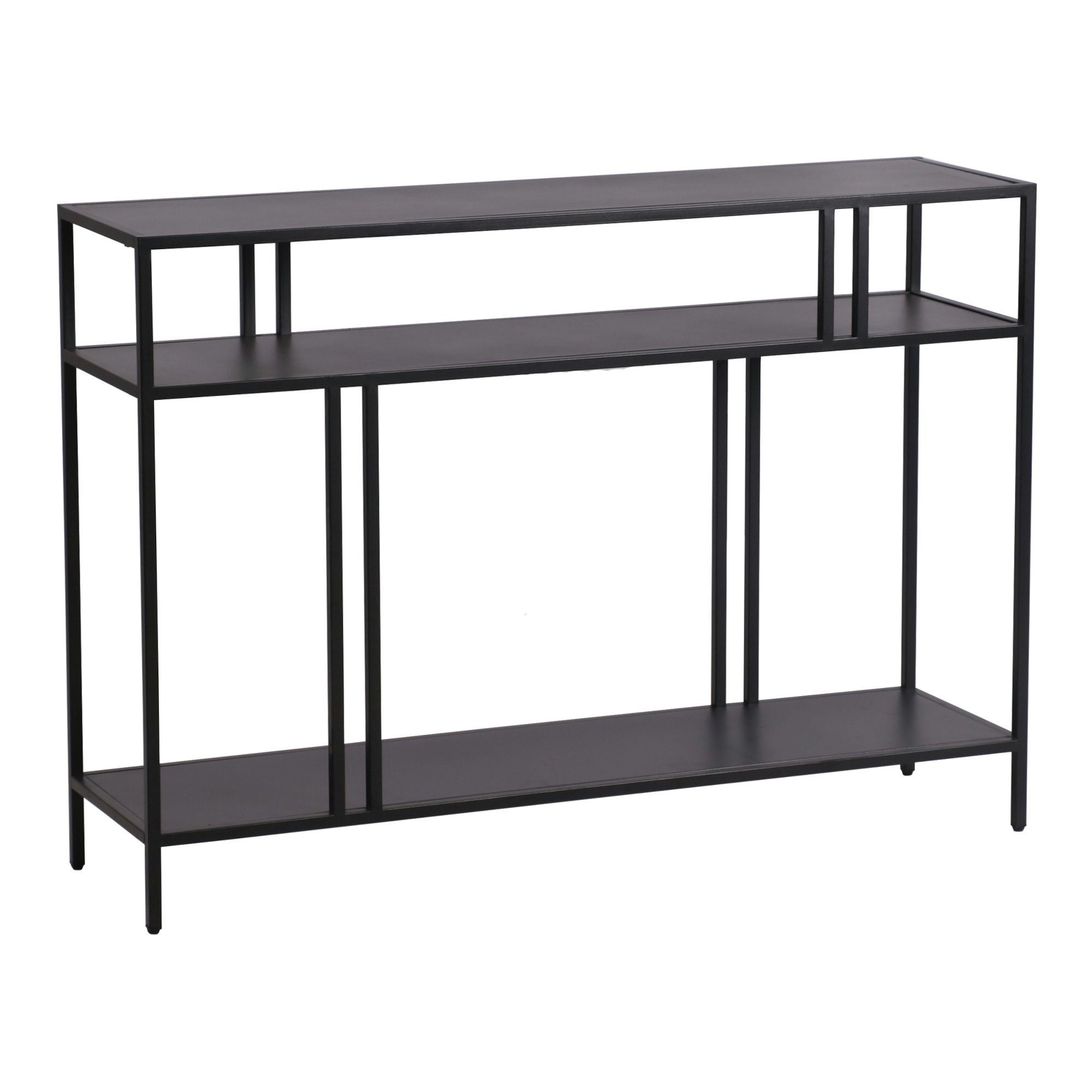 en.casa Konsolentisch, »Kumlinge« Flurtisch Metall 78 x 110 x 30 cm Schwarz