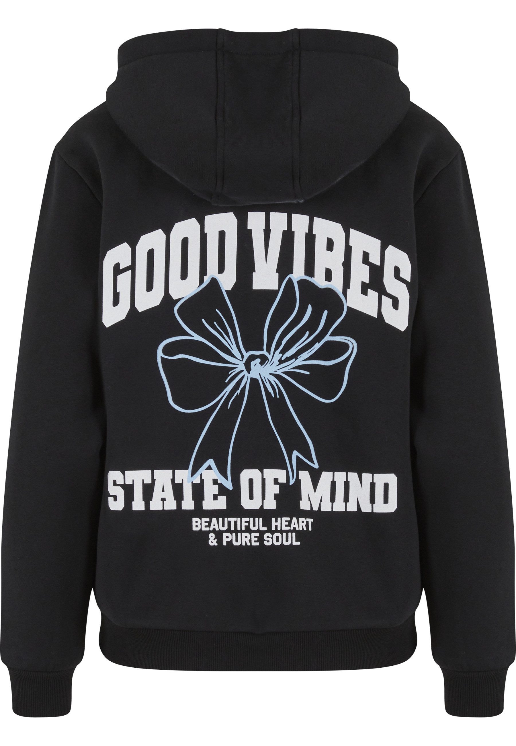 Miss Tee Kapuzenpullover Miss Tee Good Vibes Bow Ladies Fluffy Hoody (1-tlg)