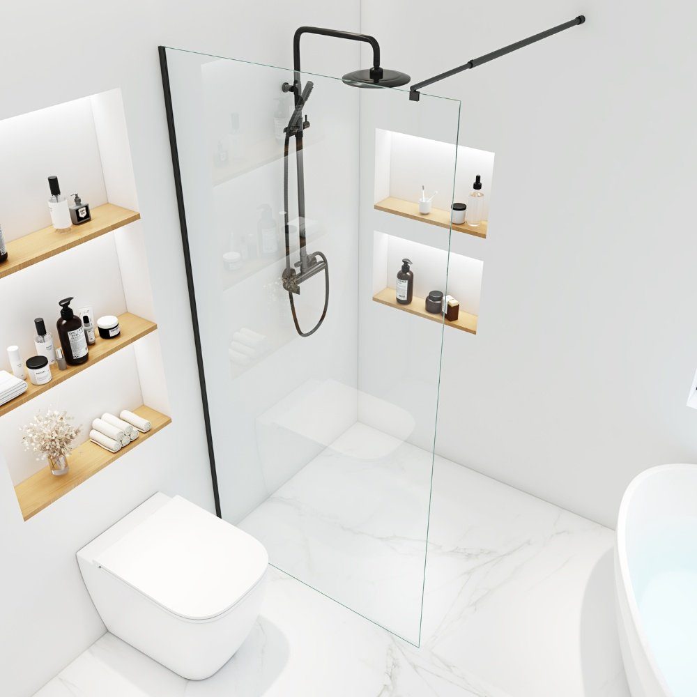 HOME DELUXE Duschwand Duschabtrennung BAKI, ESG-Sicherheitsglas