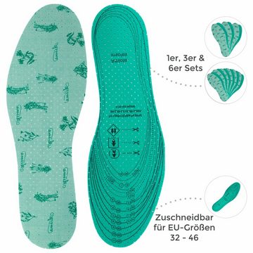 filsko Frischesohlen Schuheinlagen gegen Fußgeruch Antibakteriell Universal (1-tlg)