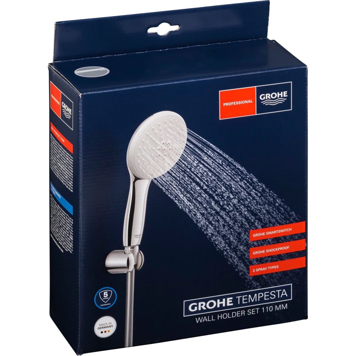 Grohe Brausegarnitur Tempesta 110 Wandhalterset 2 Strahlarten günstig online kaufen
