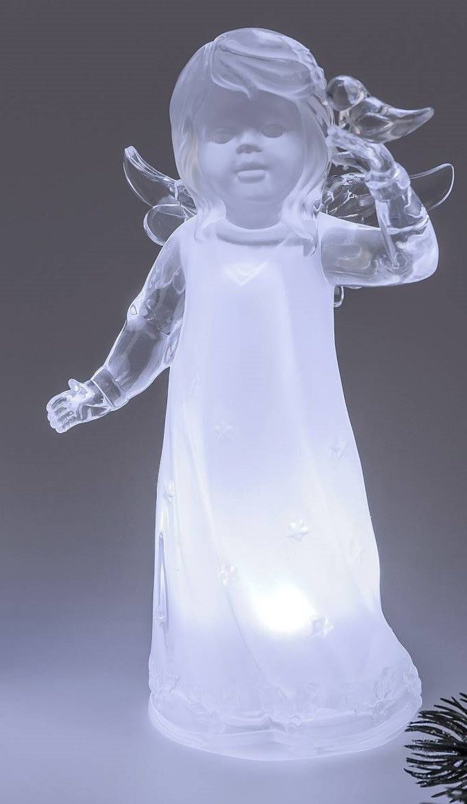 formano Dekofigur Winterzeit Acryl, Farbe: Klar, Motiv: Engel günstig online kaufen
