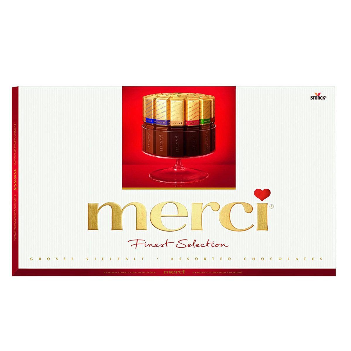 Merci Schokolade, merci Finest Selection Große Vielfalt Schokoladen Spezialitäten 400g