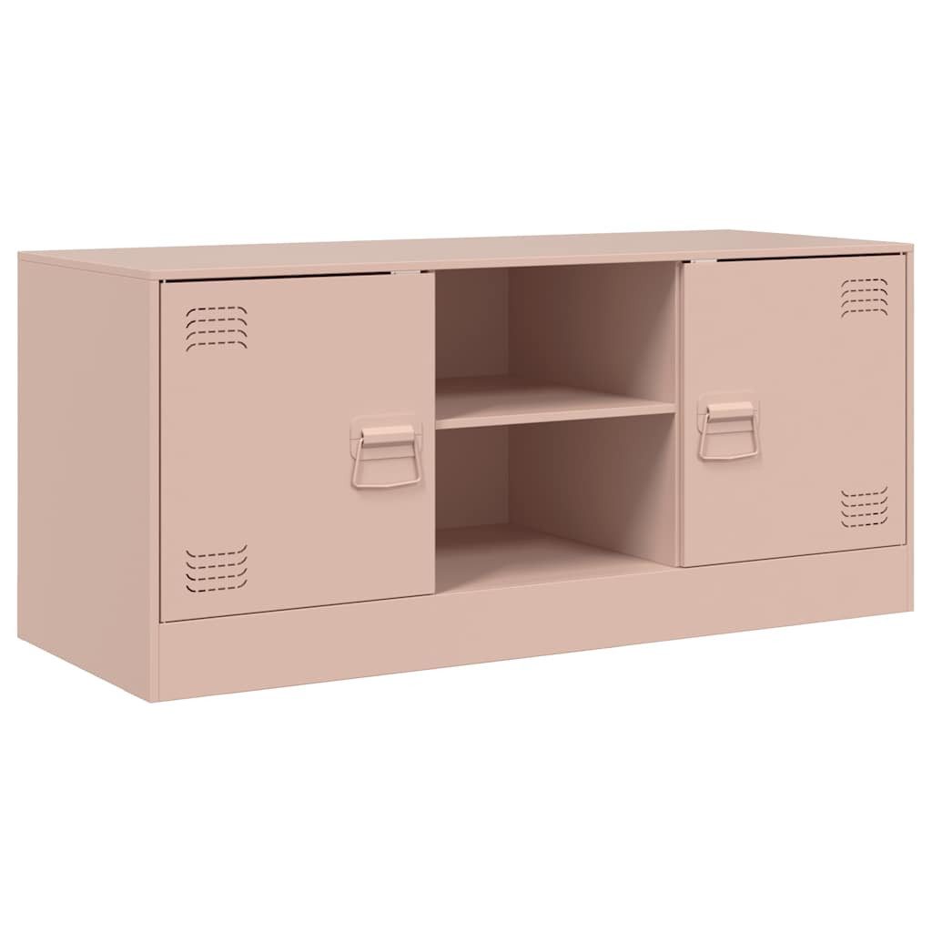 vidaXL TV-Schrank TV-Schrank Rosa 99x39x44 cm Stahl (1-St)