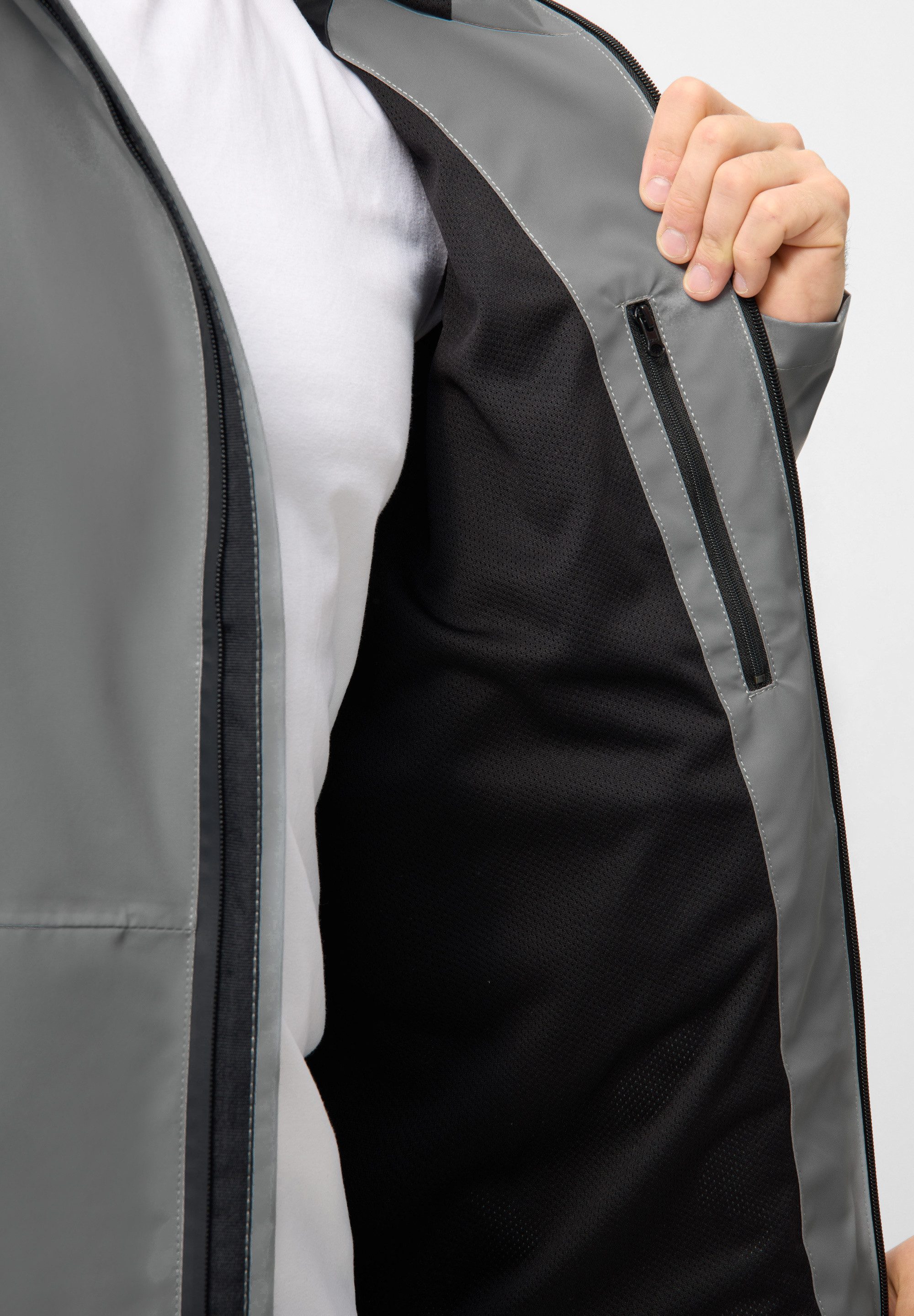 Derbe Regen- und Matschjacke Deutby Moderne Funktionsmaterialien, wasserdicht, Innentasche