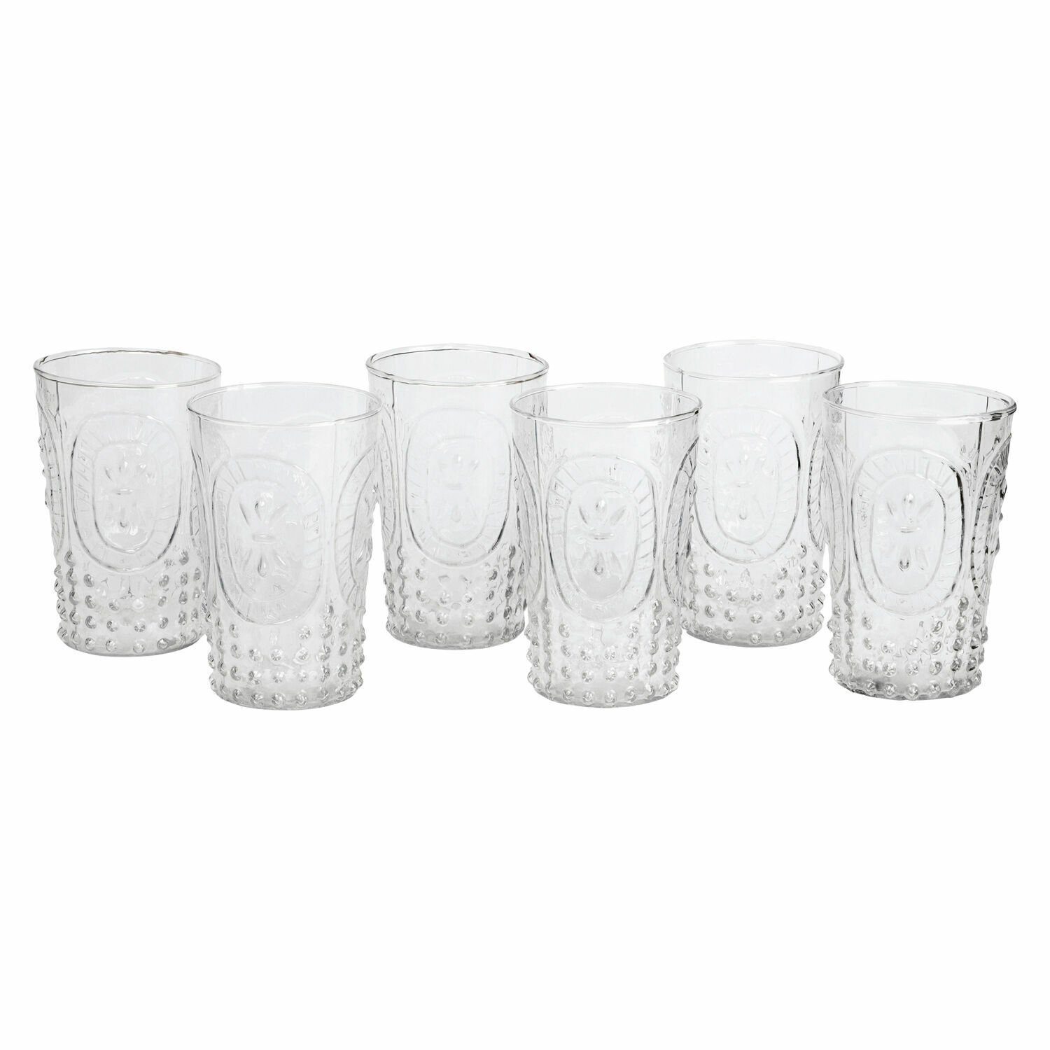 Mirabeau Glas Glas 6er Set Fleury klar, Glas