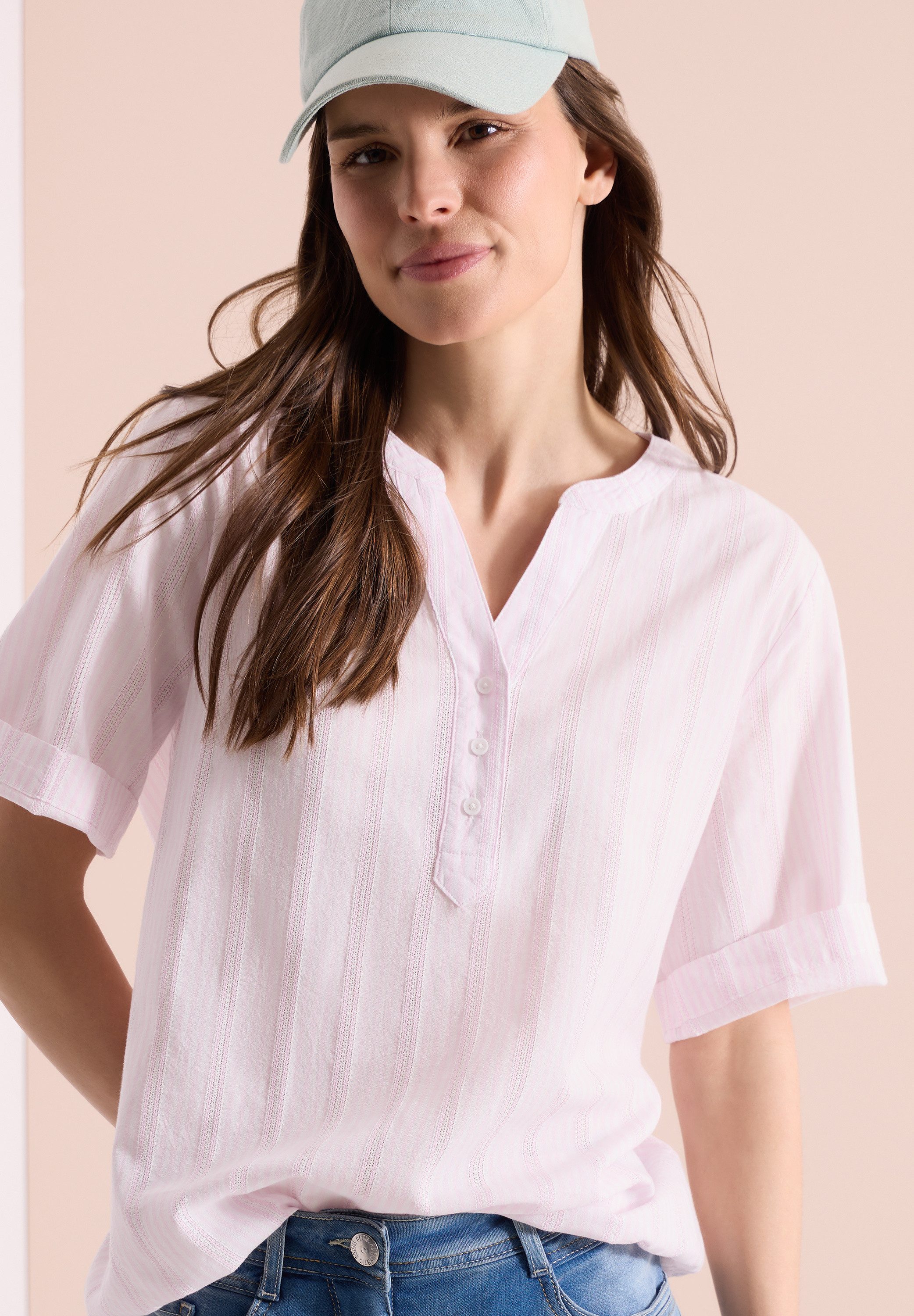 CECIL Shirtbluse aus reiner Baumwolle