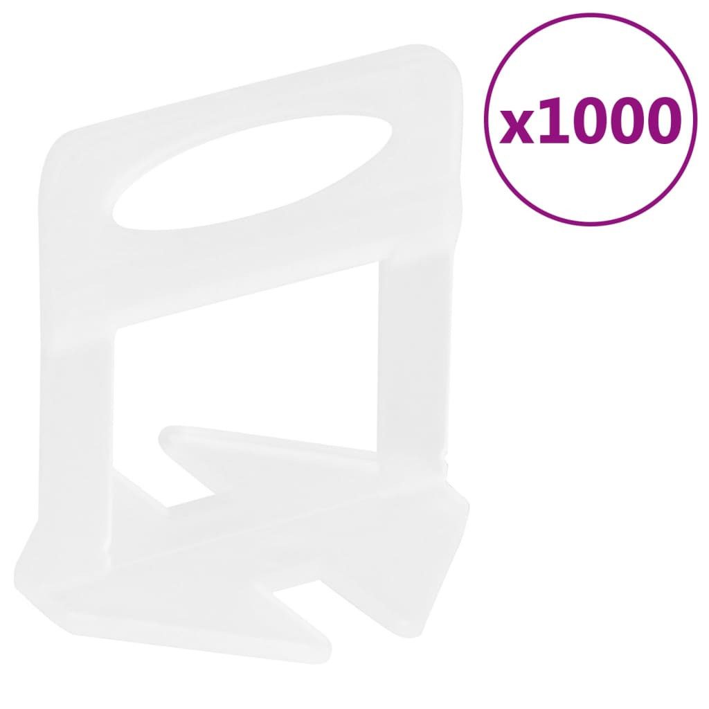 vidaXL Nivelliersystem Fliesen-Nivellierclips 1000 Stk. 2 mm
