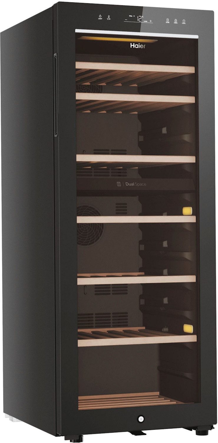 Haier Weinkühlschrank HWS77GDAU1 - Wine Bank 50 Serie 7, schwarz,Wine Bank 50 Serie 7 Weinklimaschrank, schwarz