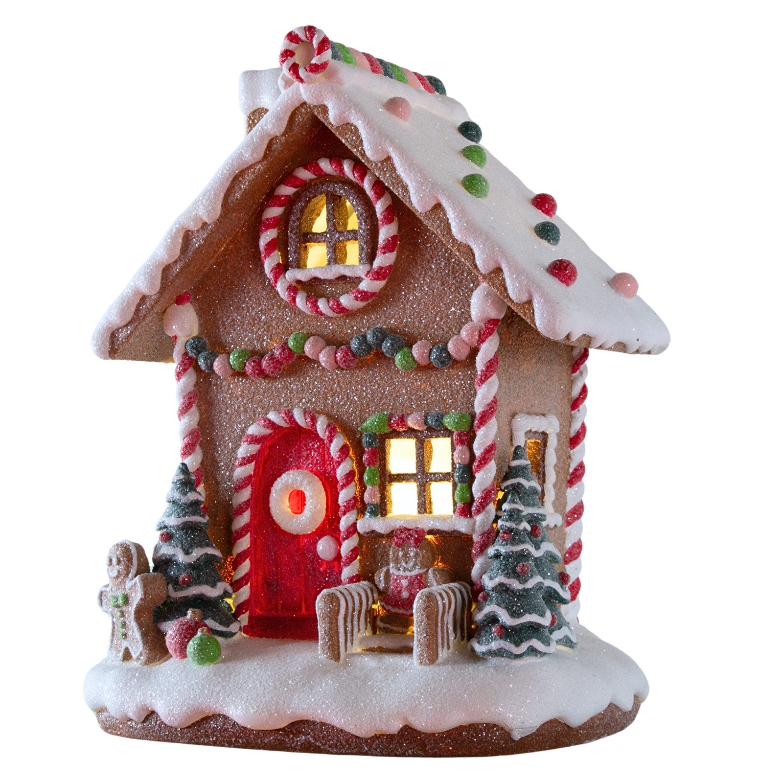 Christmas Paradise Weihnachtshaus LED Lebkuchenhaus 25cm, bunt