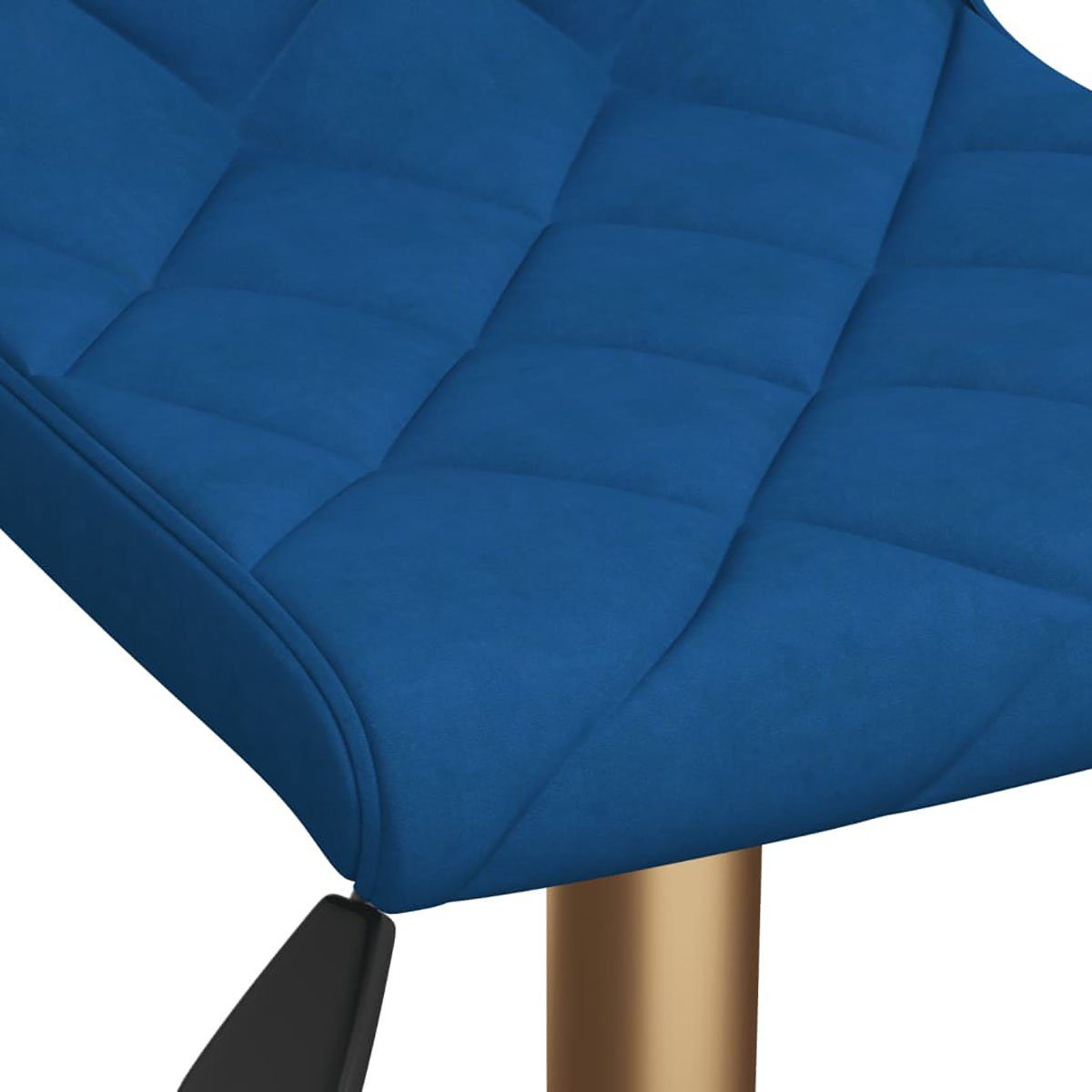 DOTMALL Stuhl Drehbare Esszimmerstühle, 2 Samt Stück, blauer