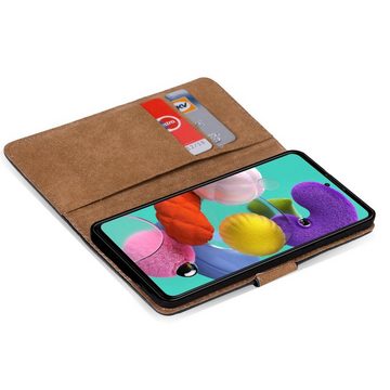 CoolGadget Handyhülle Book Case Handy Tasche für Samsung Galaxy A51 6,5 Zoll, Hülle Klapphülle Flip Cover für Samsung A51 Schutzhülle stoßfest