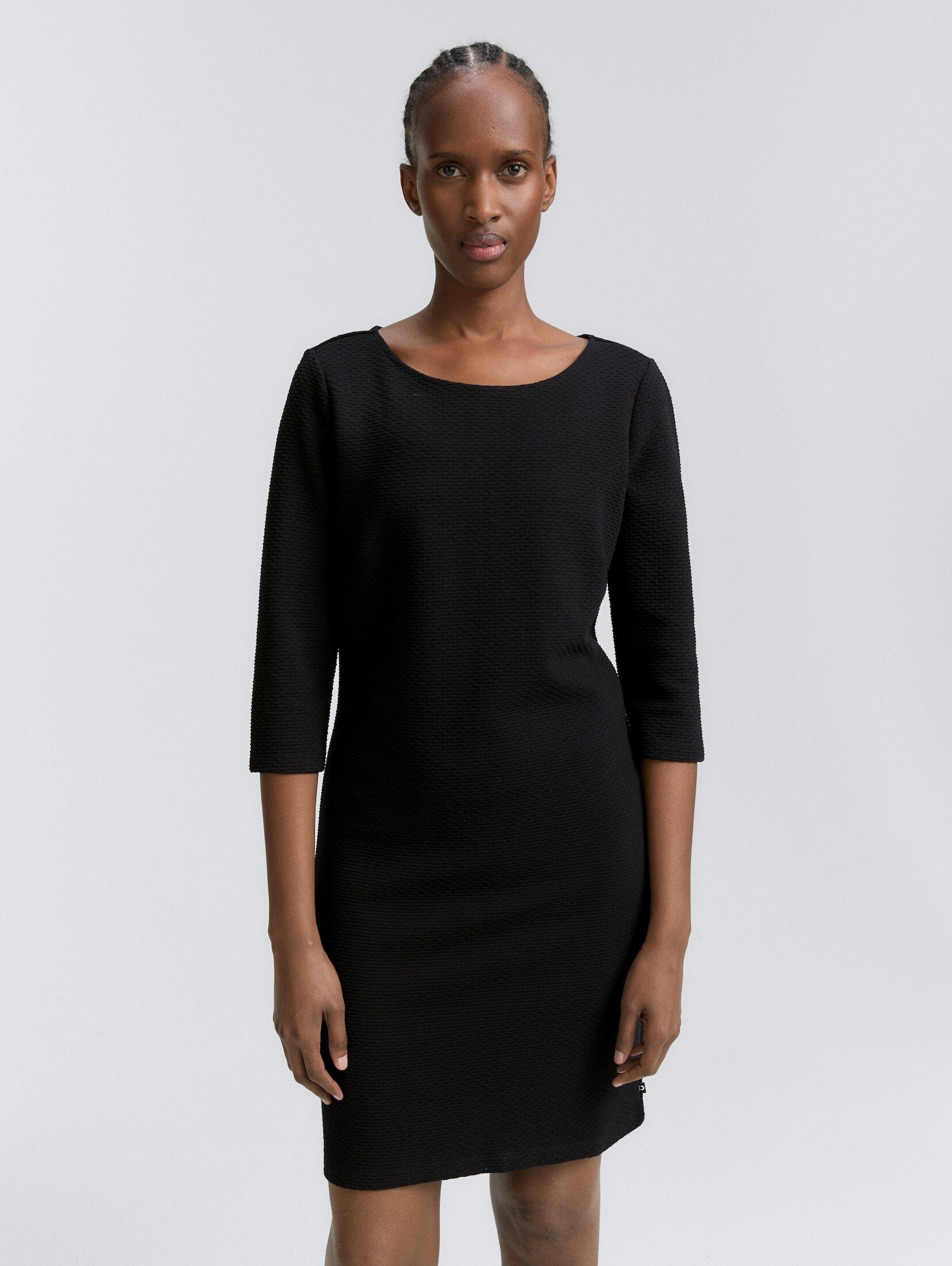 TOM TAILOR Denim Sommerkleid Jacquard Mini-Kleid günstig online kaufen