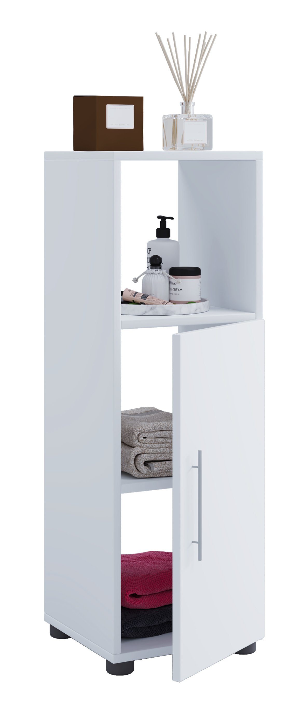 VCM Midischrank Holz Badmöbel Midischrank Badschrank Bad Flandu günstig online kaufen