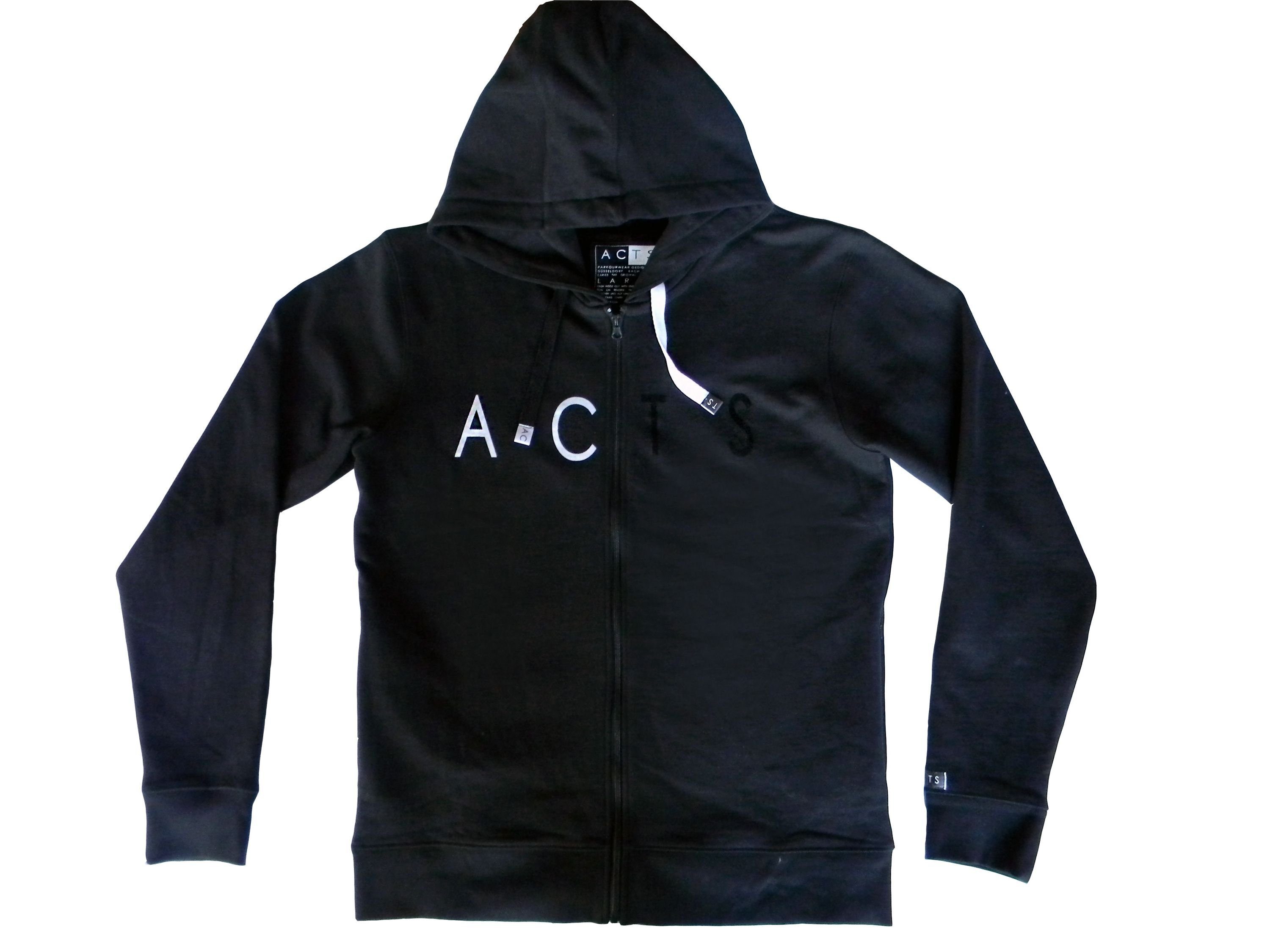 ACTS Kapuzensweatshirt ACTS Parkour Zip-Hoodie Urban Park, Schwarz, Herren (Stück, 1-tlg., Stück) mit Frontprint