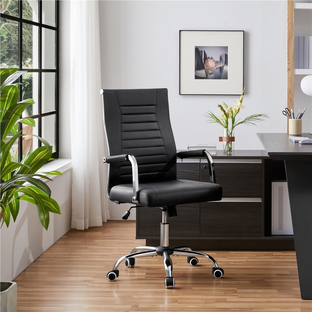 Yaheetech Bürostuhl, Schreibtischstuhl mit verstellbarer Rückenlehne Comput günstig online kaufen