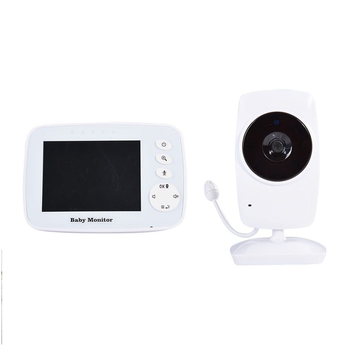 Babyphone Baby Monitor mit Kamera Video, 2,4 GHz Gegensprechfunktion, Nachtsicht