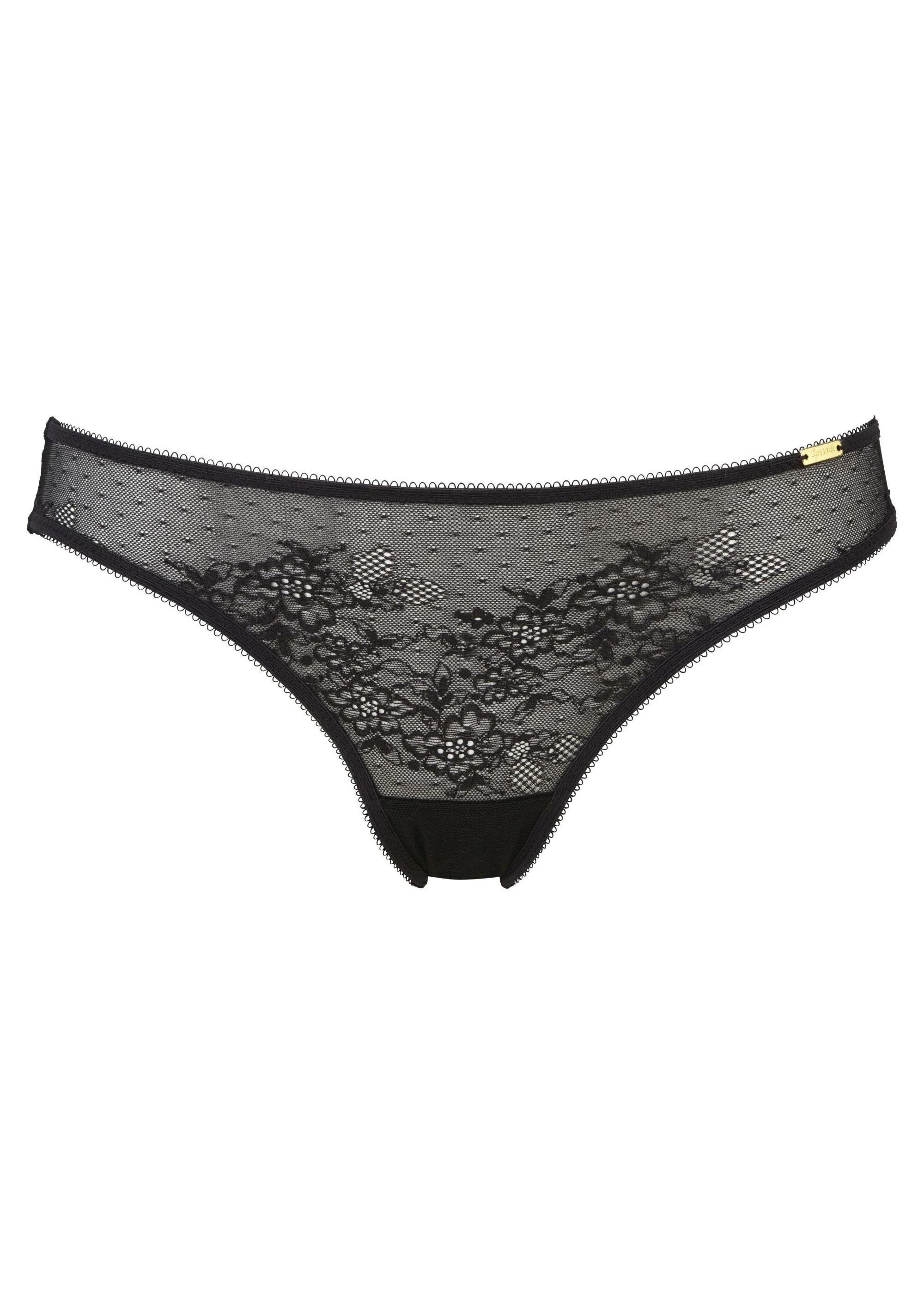 Slip Glossies Lace Slip Black