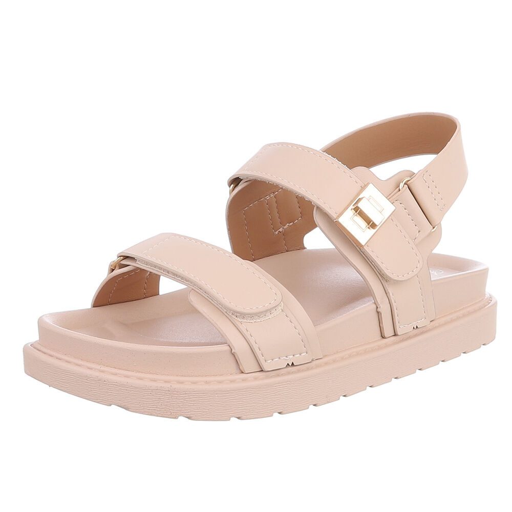 Ital-Design Elegante Damen Sandalen mit Strass-Details günstig online kaufen