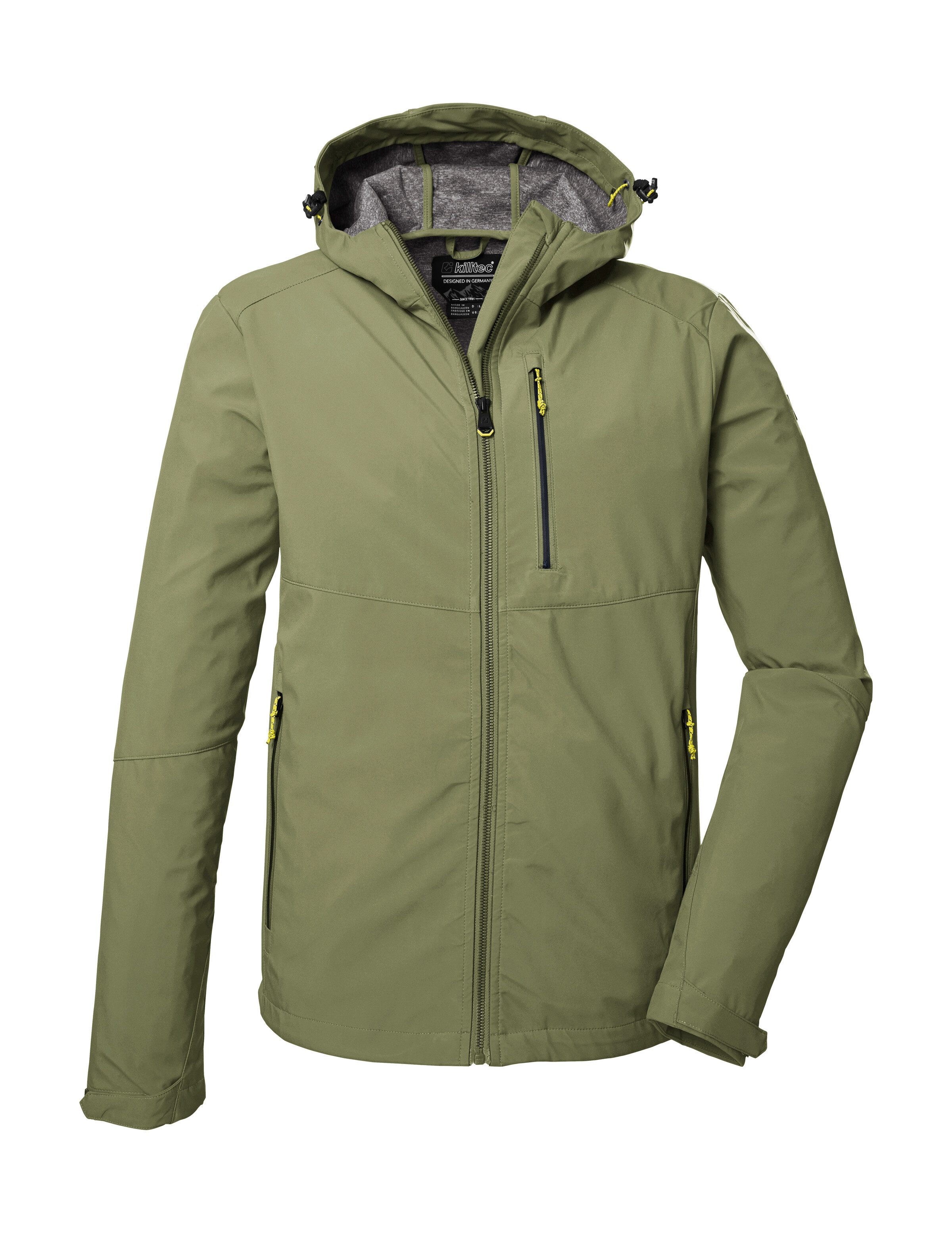 Killtec Softshelljacke KOS 259 MN SFTSHLL JCKT Wasserabweisende Softshelljacke mit verstellbarer Kapuze