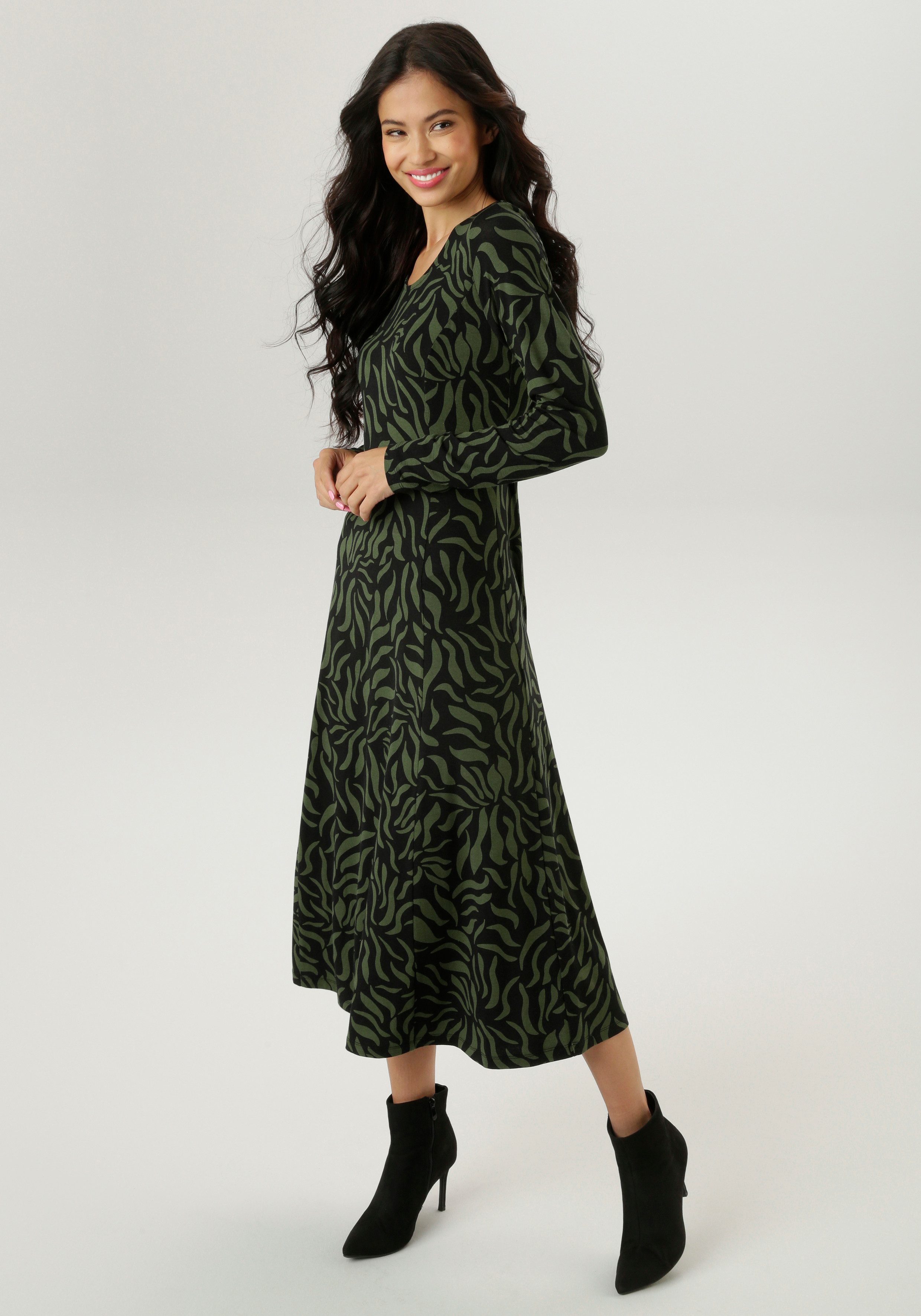 Aniston SELECTED Midikleid in leichter A-Linien-Form günstig online kaufen