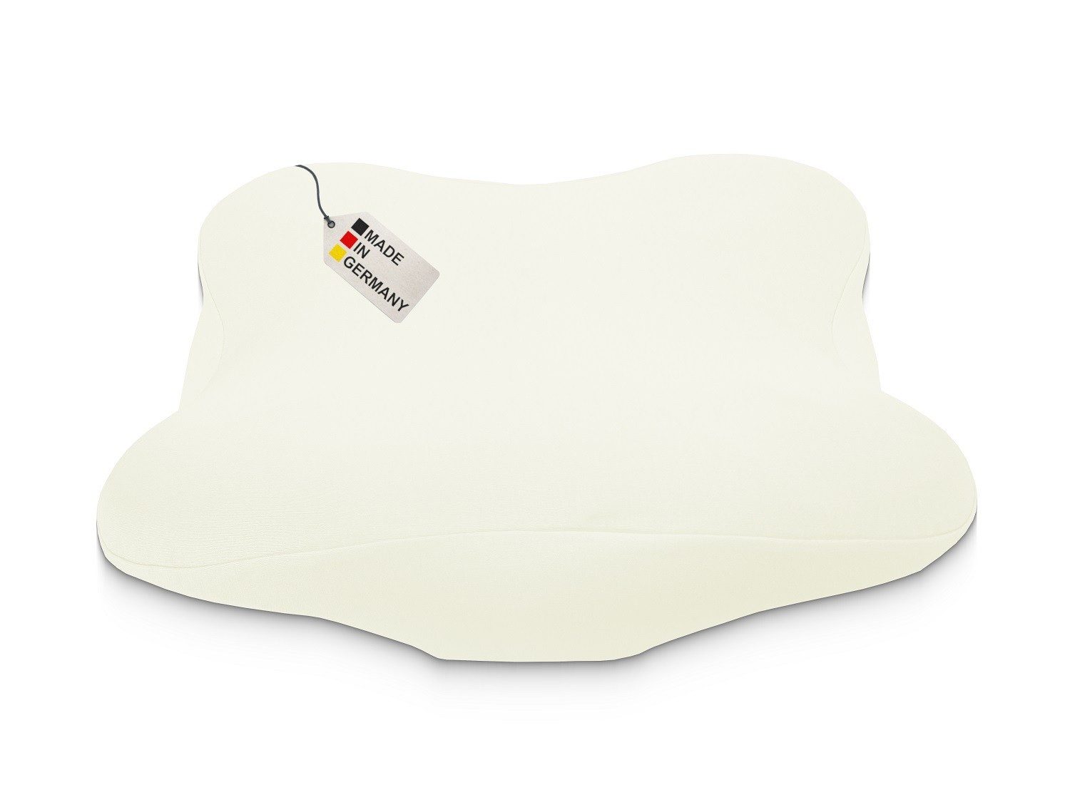 DUKAL Kissenbezug Derila (Ergo) Memory Foam Kissen, 100% Baumwolle, (1 Stück), aus hochwertigem Doppel-Jersey, mit Spannumrandung, Made in Germany