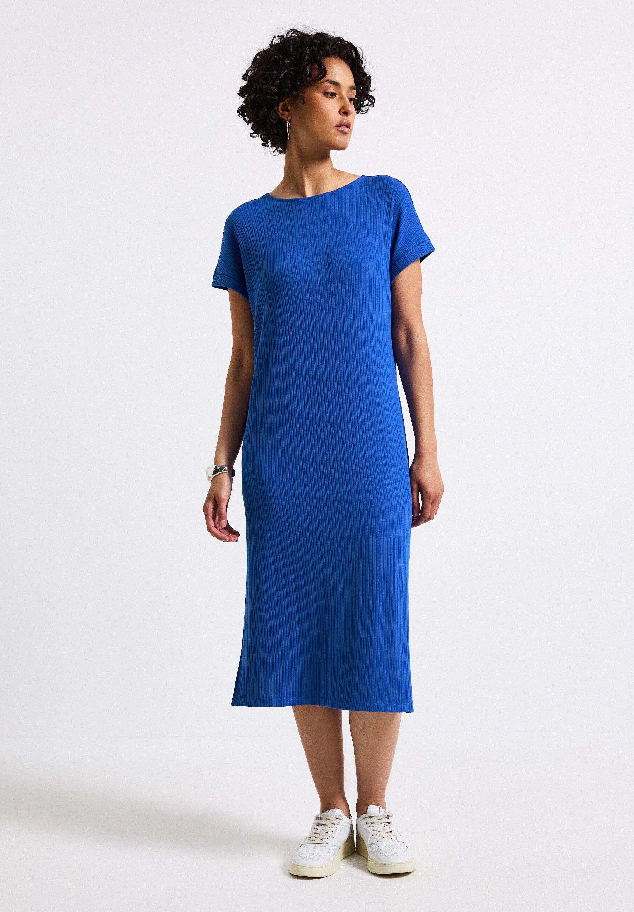 STREET ONE Midikleid mit Rundhalsausschnitt