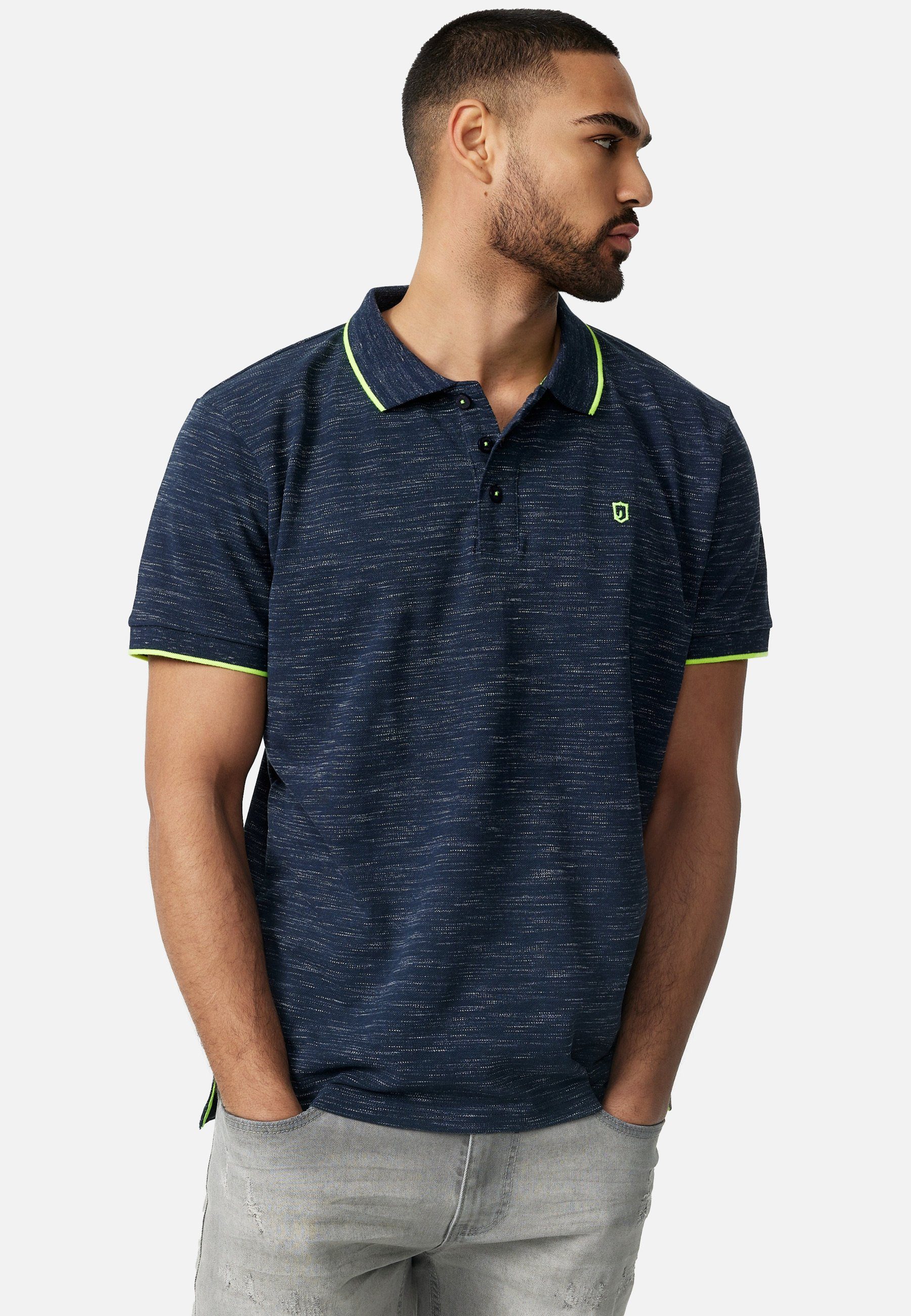 Indicode T-Shirt Mecklenburgh Navy