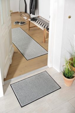 Fußmatte Lavea, andas, rechteckig, Höhe: 9 mm, Schmutzfangmatte, Uni-Farben, In- und Outdoor-Teppich, waschbar