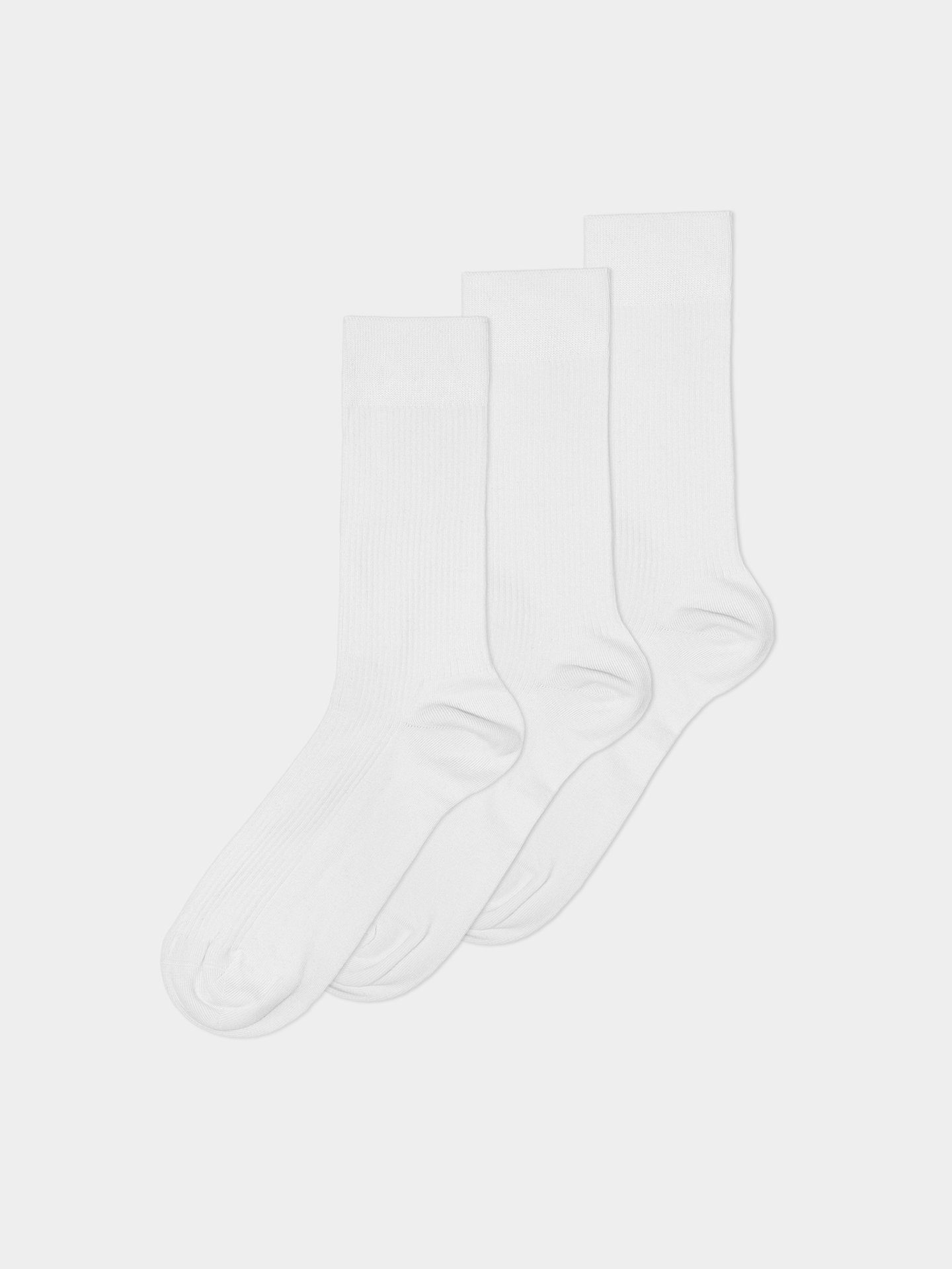 Textil Pack Erlich Socken Cotton Casual weiß (3-Paar) Socken 3er im Gerippte