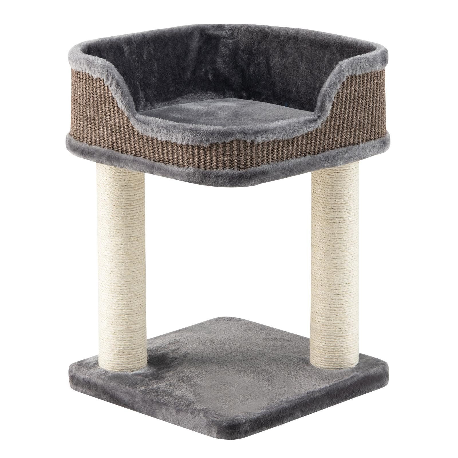 KOMFOTTEU Kratzbaum Katzenbaum, mit gepolstertem Sitzbrett, Sisal-Kratzstäm günstig online kaufen