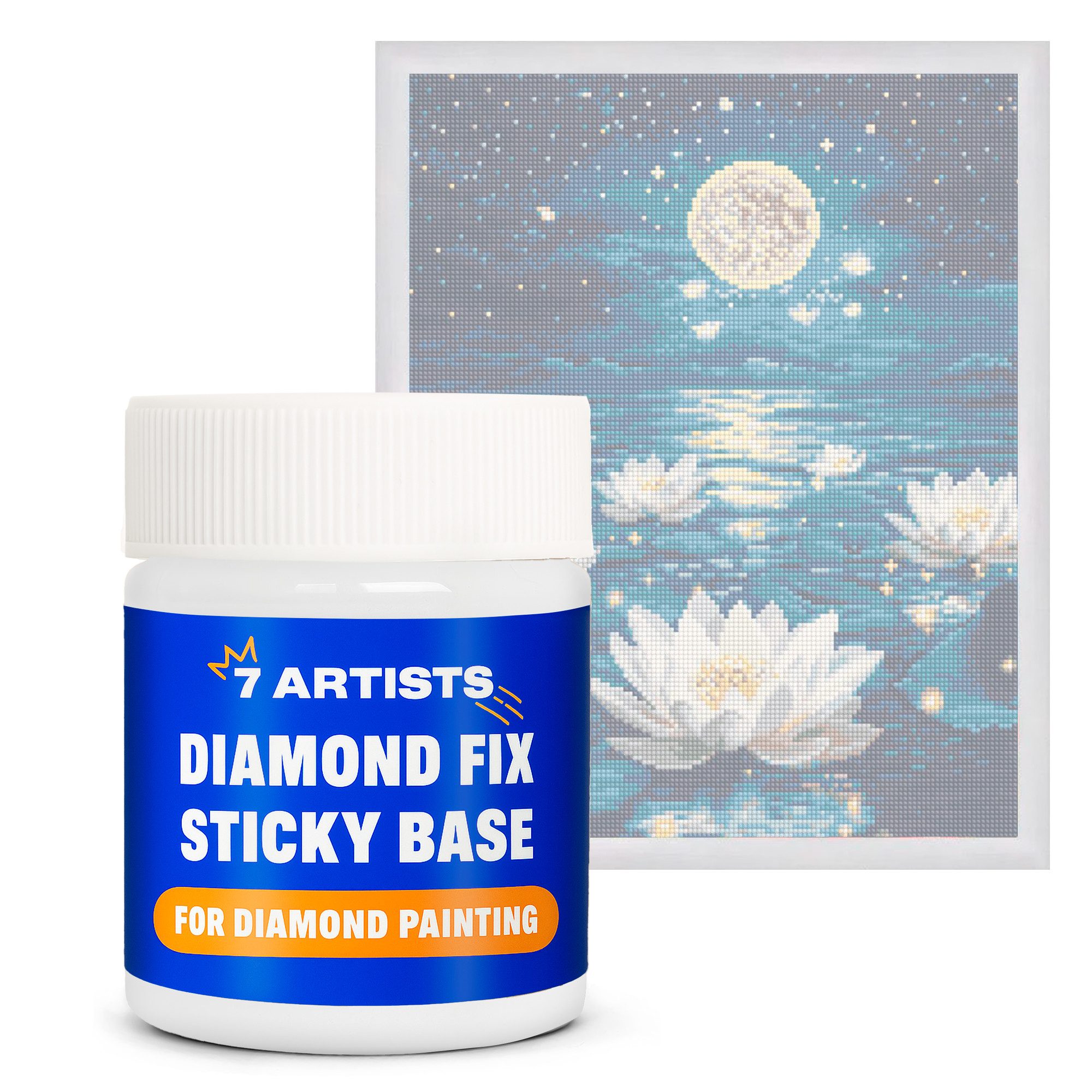 7 Artists Bastelkleber 7 Artists Diamond Painting Kleber Transparent - Sticky Base, 50 ml, 100 ml