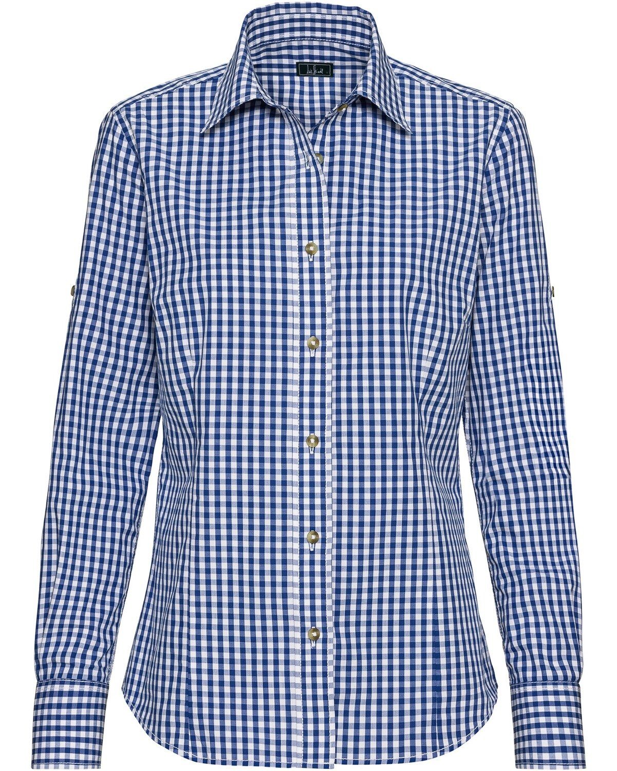 Luis Steindl Langarmbluse Vichykaro-Bluse günstig online kaufen