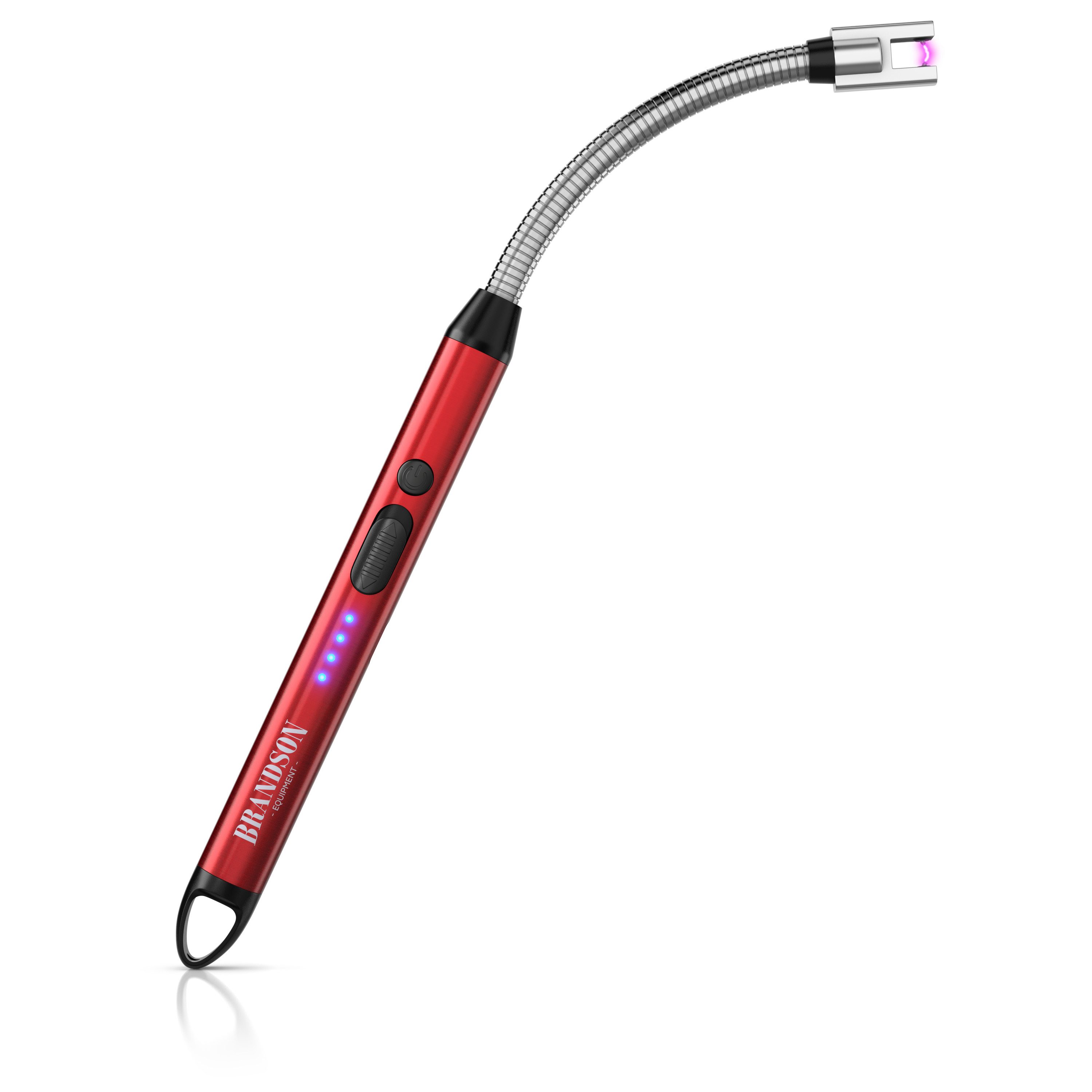 Brandson Feuerzeug elektrisch, Lichtbogen Stabfeuerzeug USB aufladbar, USB-C aufladbar, flexibler Hals für, Kerzen, Gasherde, Grill, Kamin
