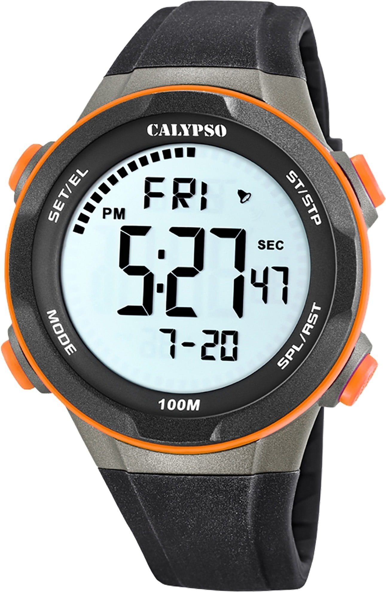CALYPSO WATCHES Digitaluhr Calypso Herren Jugend Uhr Digital, (Digitaluhr), Herren, Jugend Armbanduhr rund, Kunststoffarmband schwarz, Casual. € 29,00