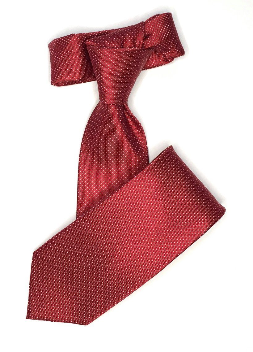 Seidenfalter Krawatte Seidenfalter 6cm Picoté Krawatte Seidenfalter Krawatte im edlen Picoté Design Rot