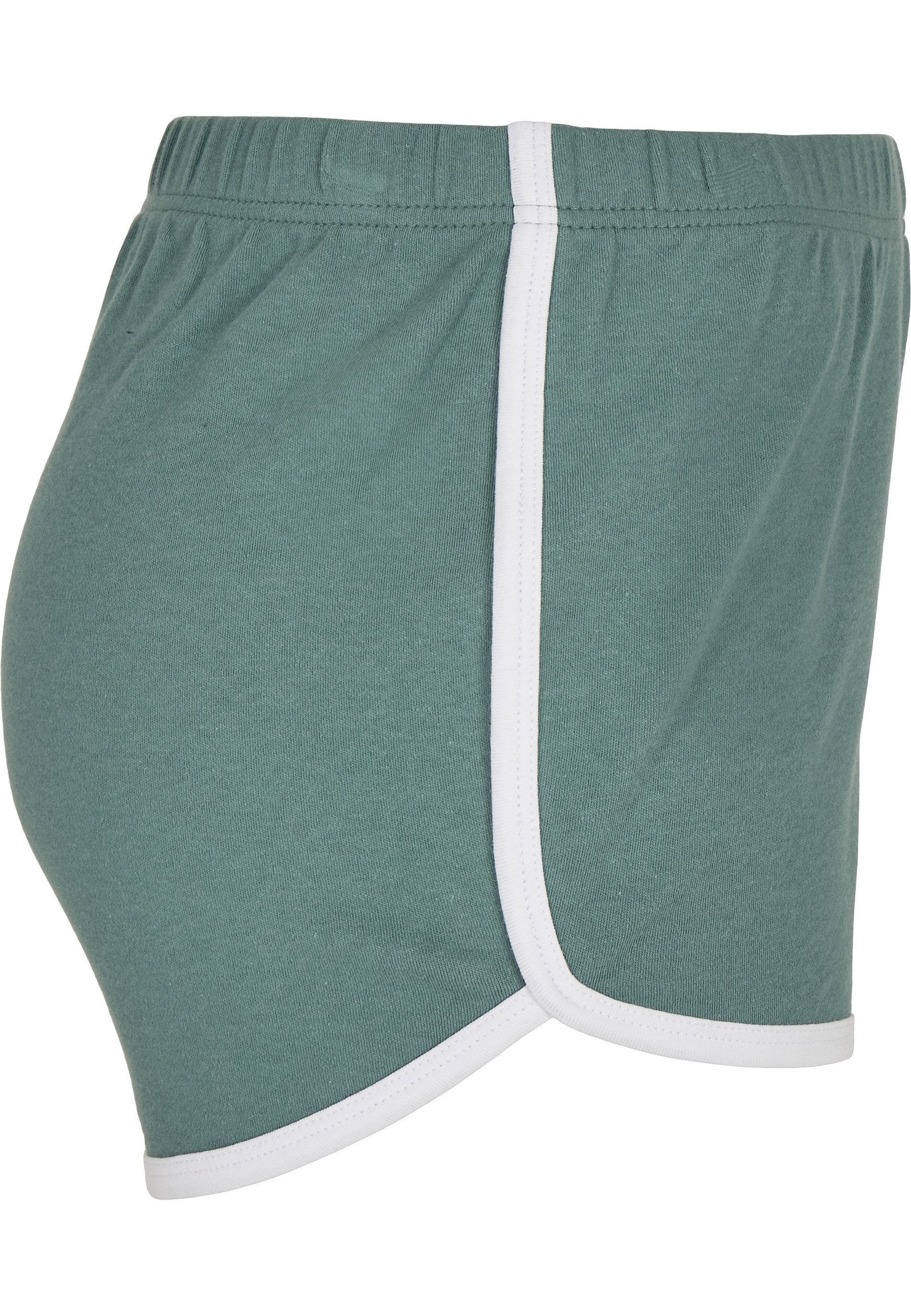 URBAN CLASSICS Stoffhose Urban Classics Damen Ladies Organic Interlock Retro Hotpants (1-tlg)