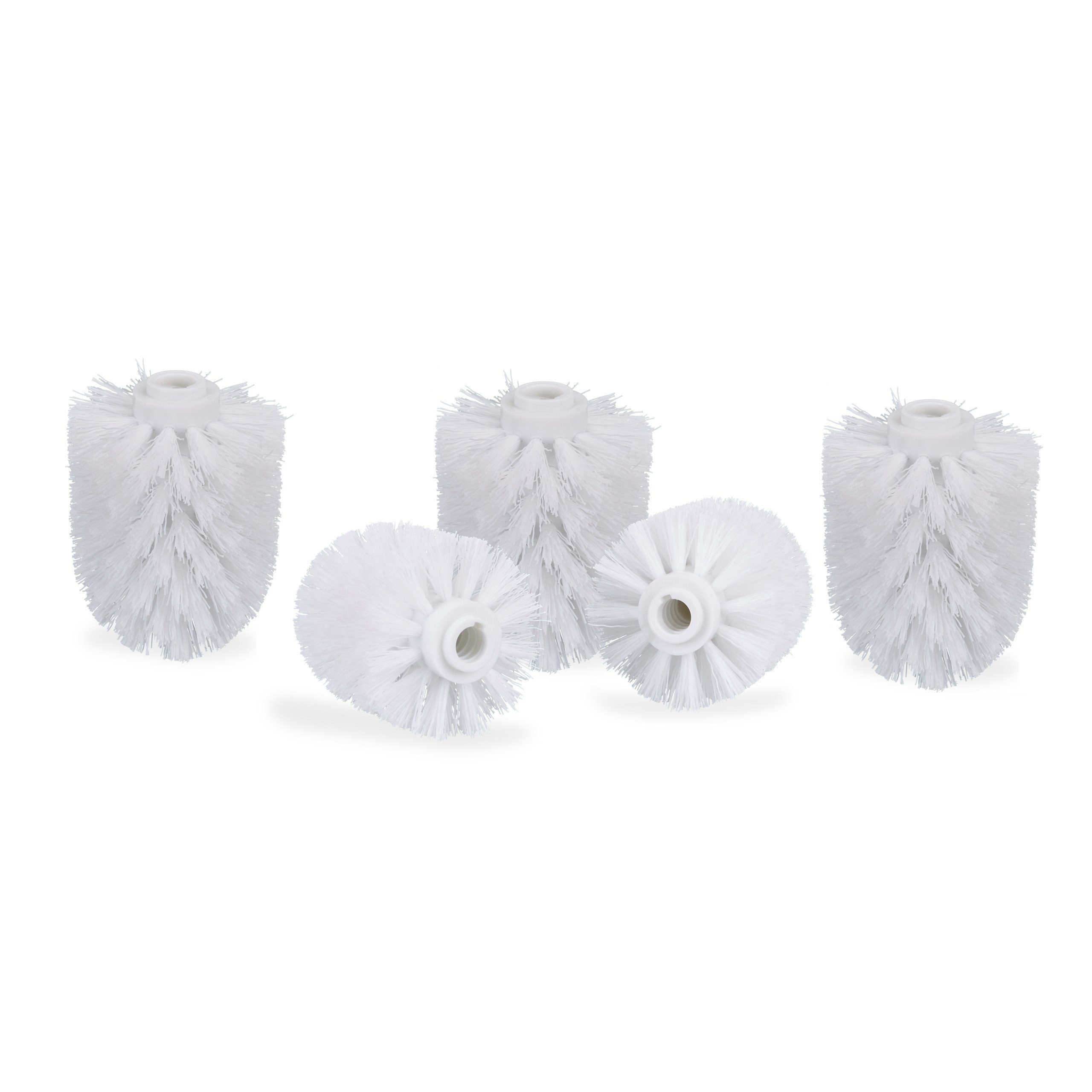 relaxdays Badezimmer-Set WC Bürstenkopf Ersatz-Set 12 mm D = 8 cm, weiß günstig online kaufen