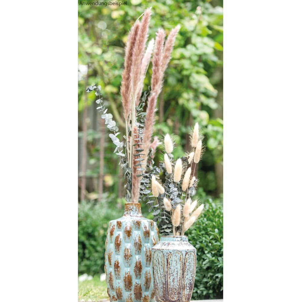 Blumentopf Blumenvase strukturiert HOBBY & 15x11 Keramikvase Ø türkis St) HOME (1 cm matches21 Vase
