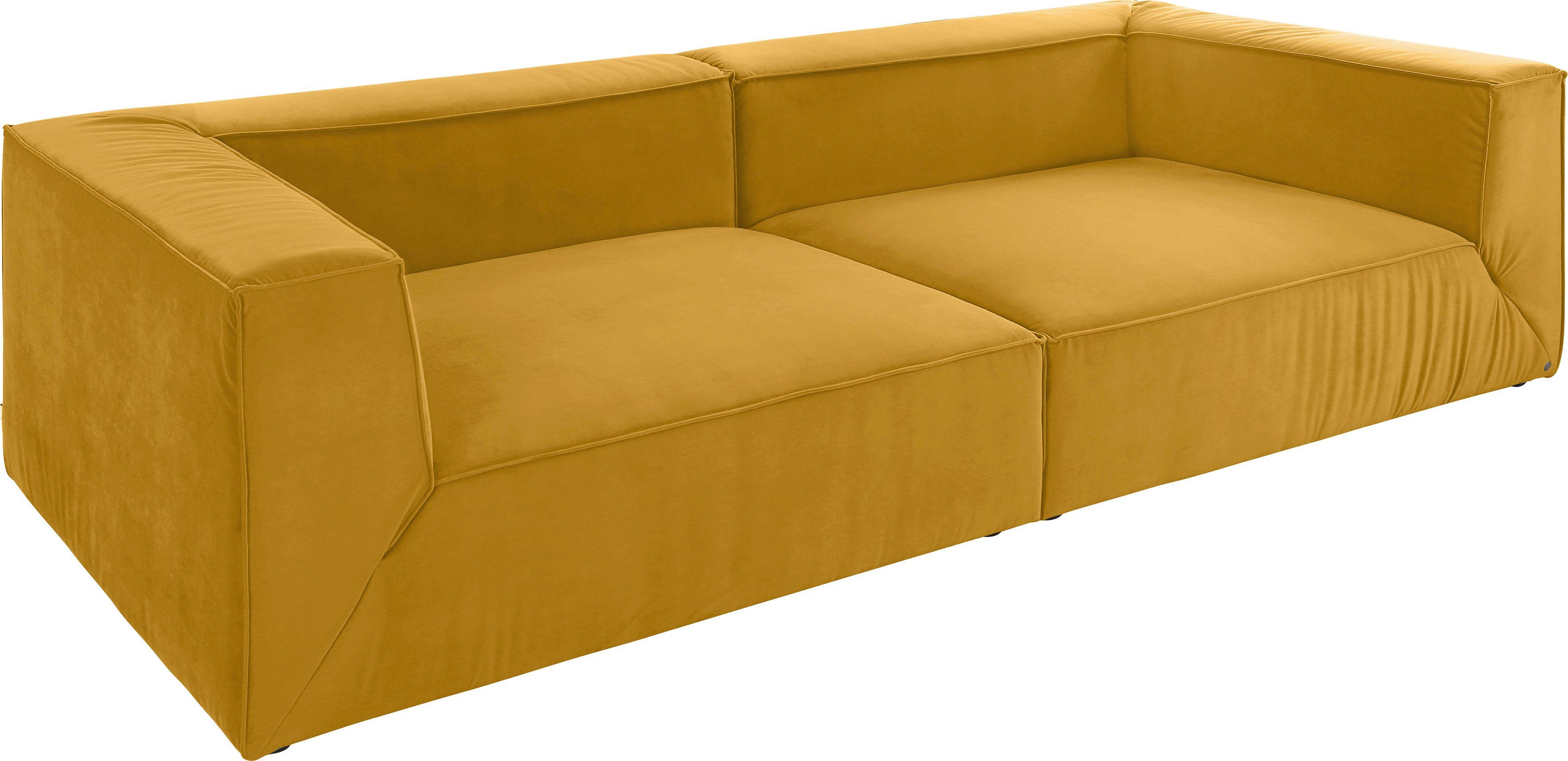 wahlweise BIG TOM TAILOR Big-Sofa 129 CUBE, 2 Breiten, Sitztiefenverstellung, HOME in cm Tiefe mit