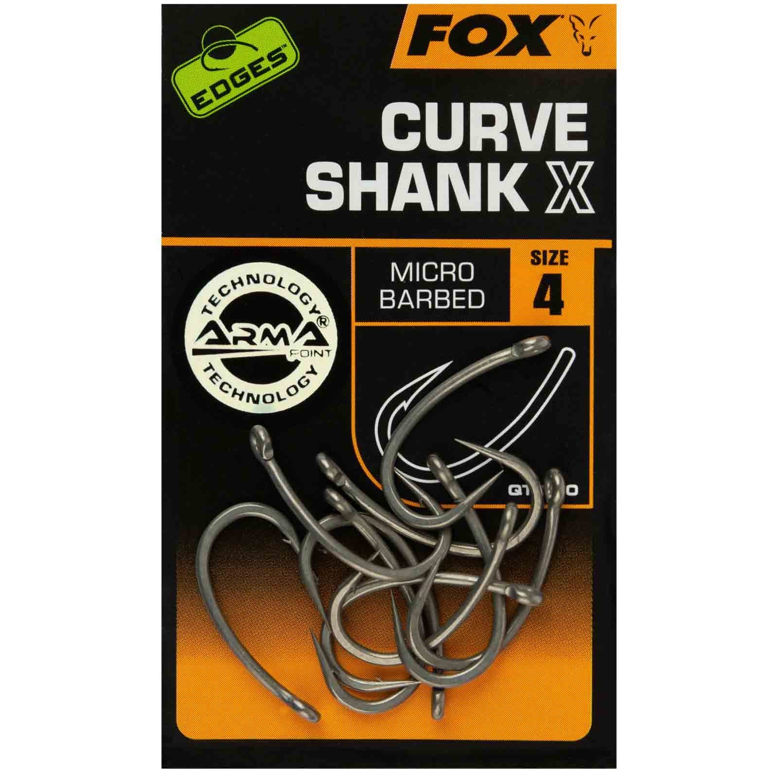 Karpfenhaken 4 Shank X Karpfenhaken, Fox Fox size Edges Curve