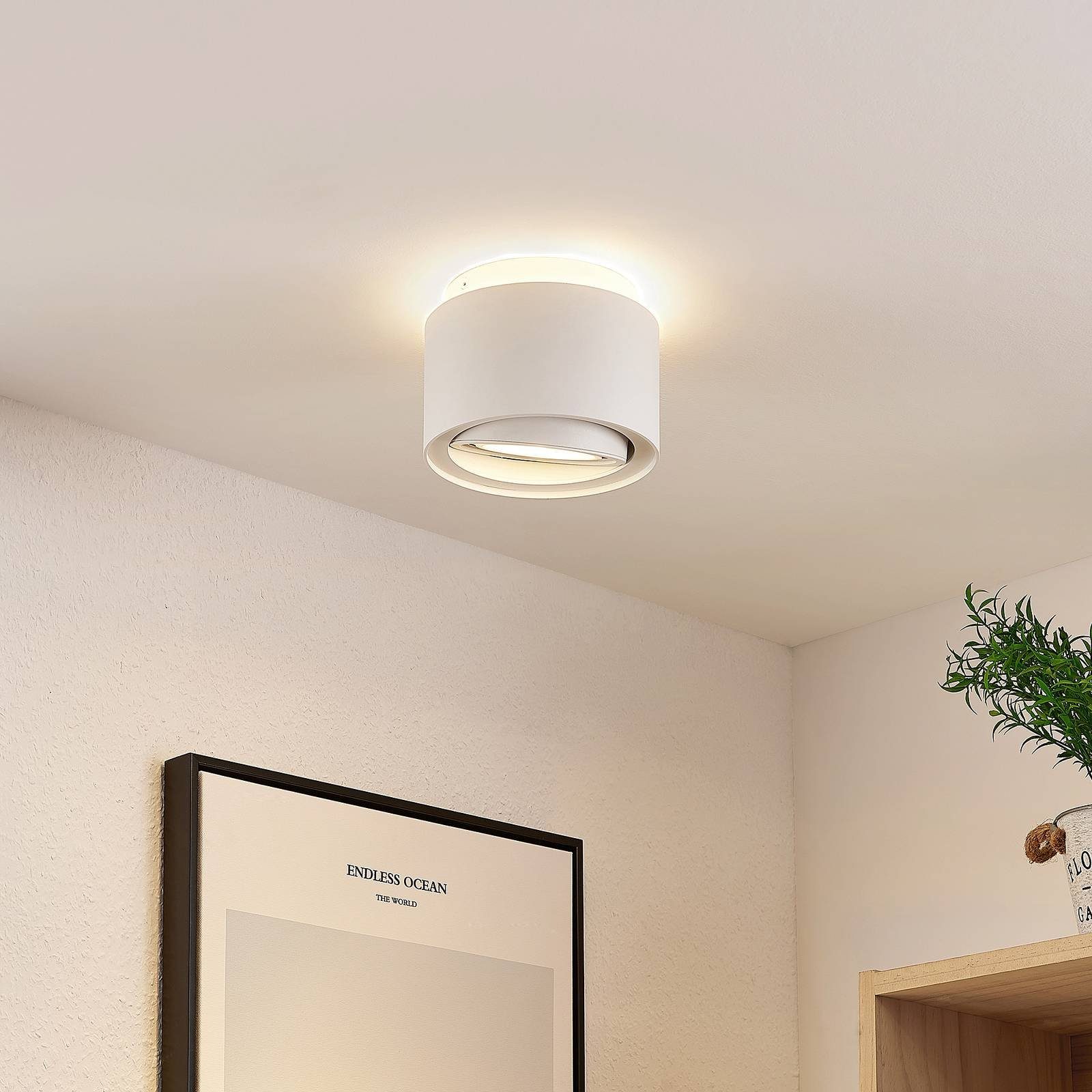 Arcchio Deckenstrahler Walisa, Nicht enthalten, 1 x 20 W LED GU10 ES111 (exkl) down + 1 x 5,5 W LED (inkl) up