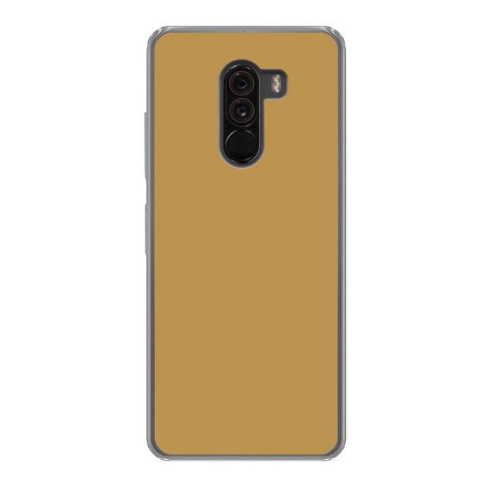 MuchoWow Handyhülle Ockergelb - Farbe - Herbst - Gelb - Fest - Farben Phone Case Handyhülle Xiaomi Pocophone F1 Silikon Schutzhülle
