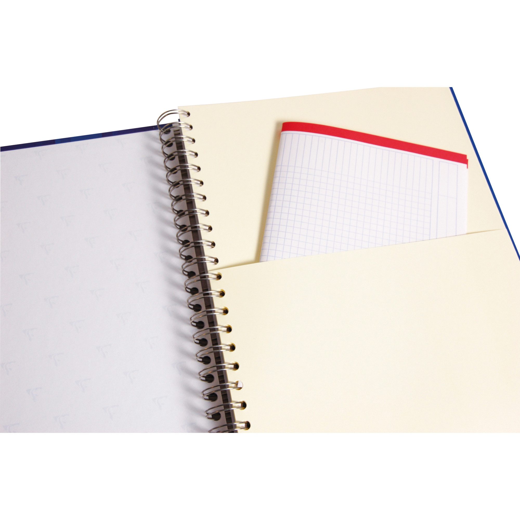 CLAIREFONTAINE Notenblock Spiralnotizblock 82123C DIN A4 90g 80 Blatt kariert weiß
