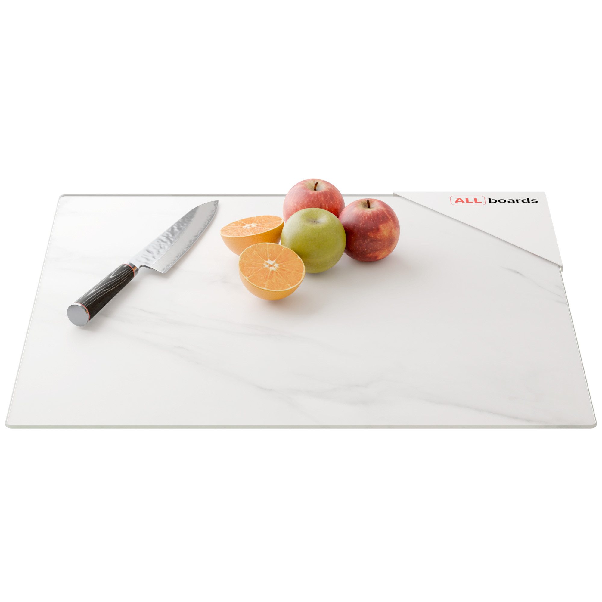 ALLboards Schneidebrett Glas Herdabdeckplatte Schneidebrett 52×60 cm Arbeitsplatte