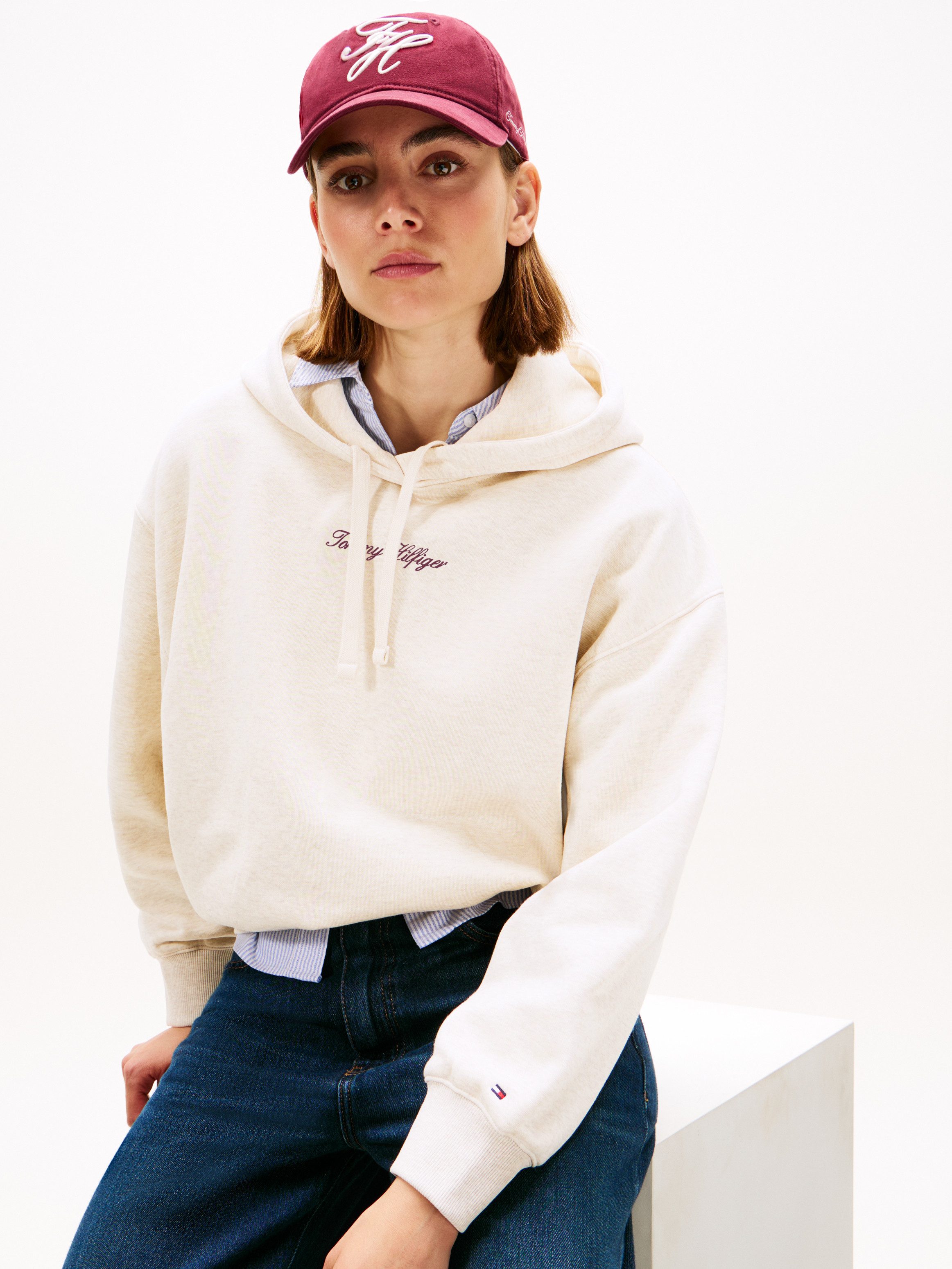 Tommy Hilfiger Kapuzensweatshirt CLASSIC SCRIPT FLEECE HOODIE günstig online kaufen