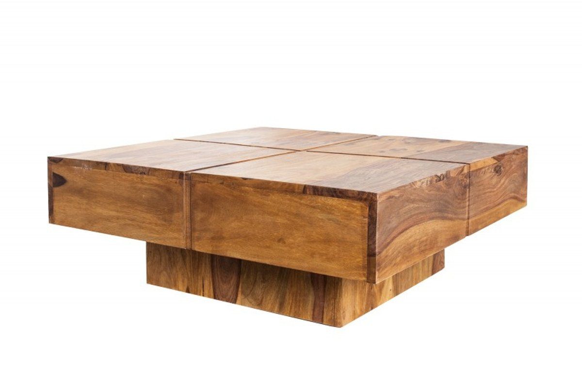 Casa Padrino Couchtisch Designer Massivholz - Tisch Couchtisch x cm 30 80 Salon Natur