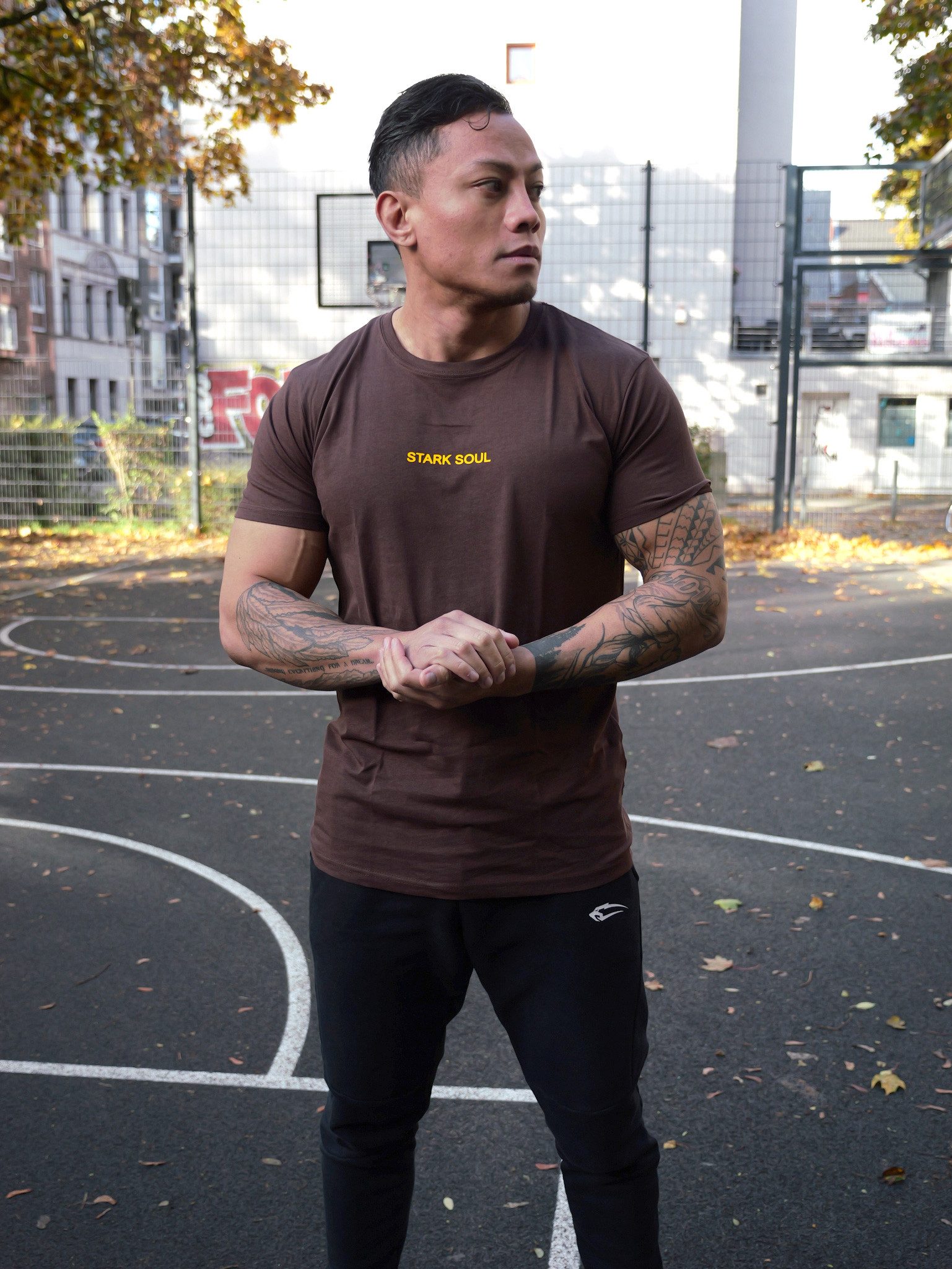 Stark Soul® T-Shirt T-Shirt Embossed - Baumwolle, Kurzarm – Bild 4 von 5