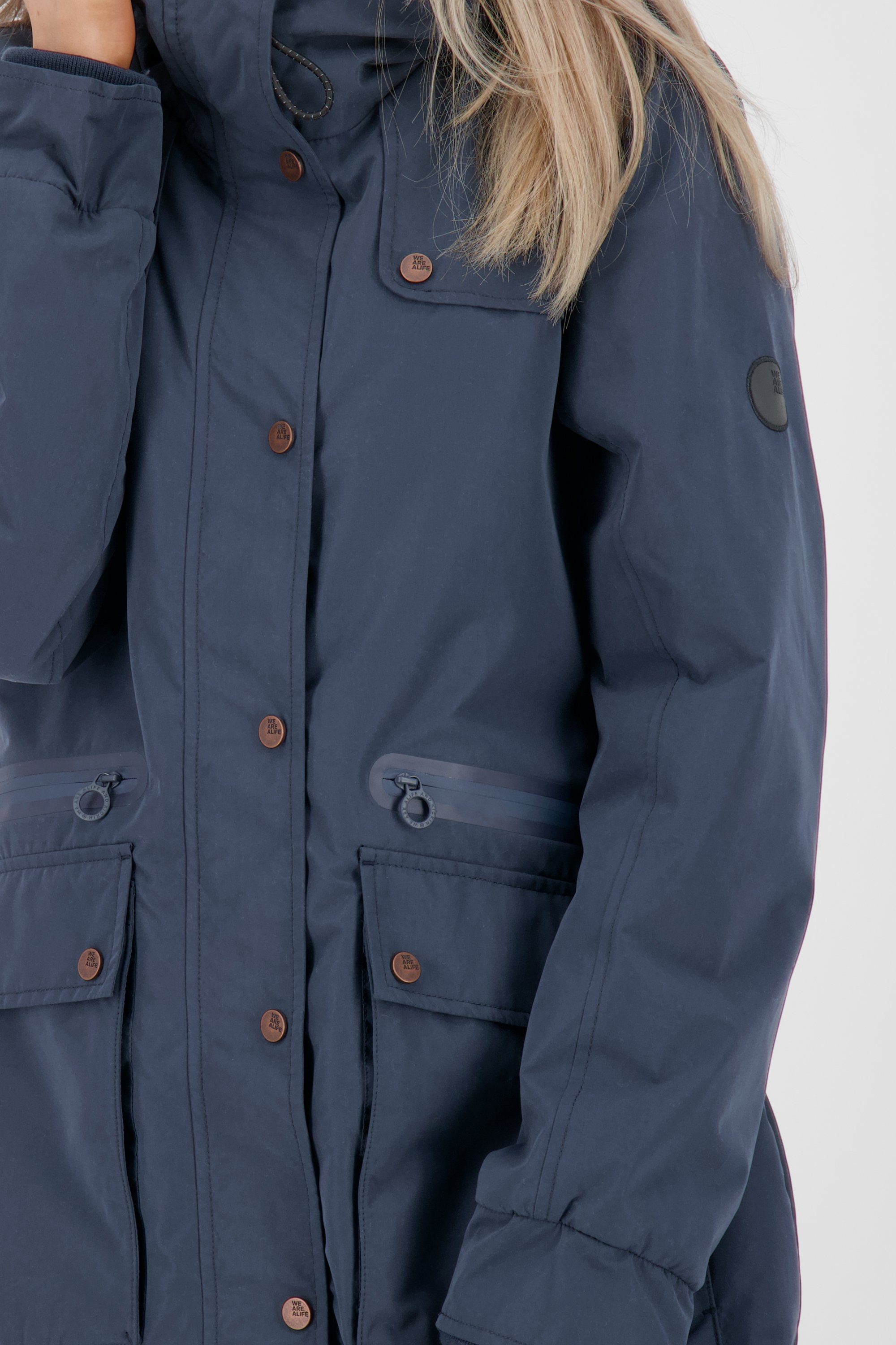 Alife & CharlotteAK Sommerjacke C marine Kickin Coat leichte Jacke, Damen Übergangsjacke