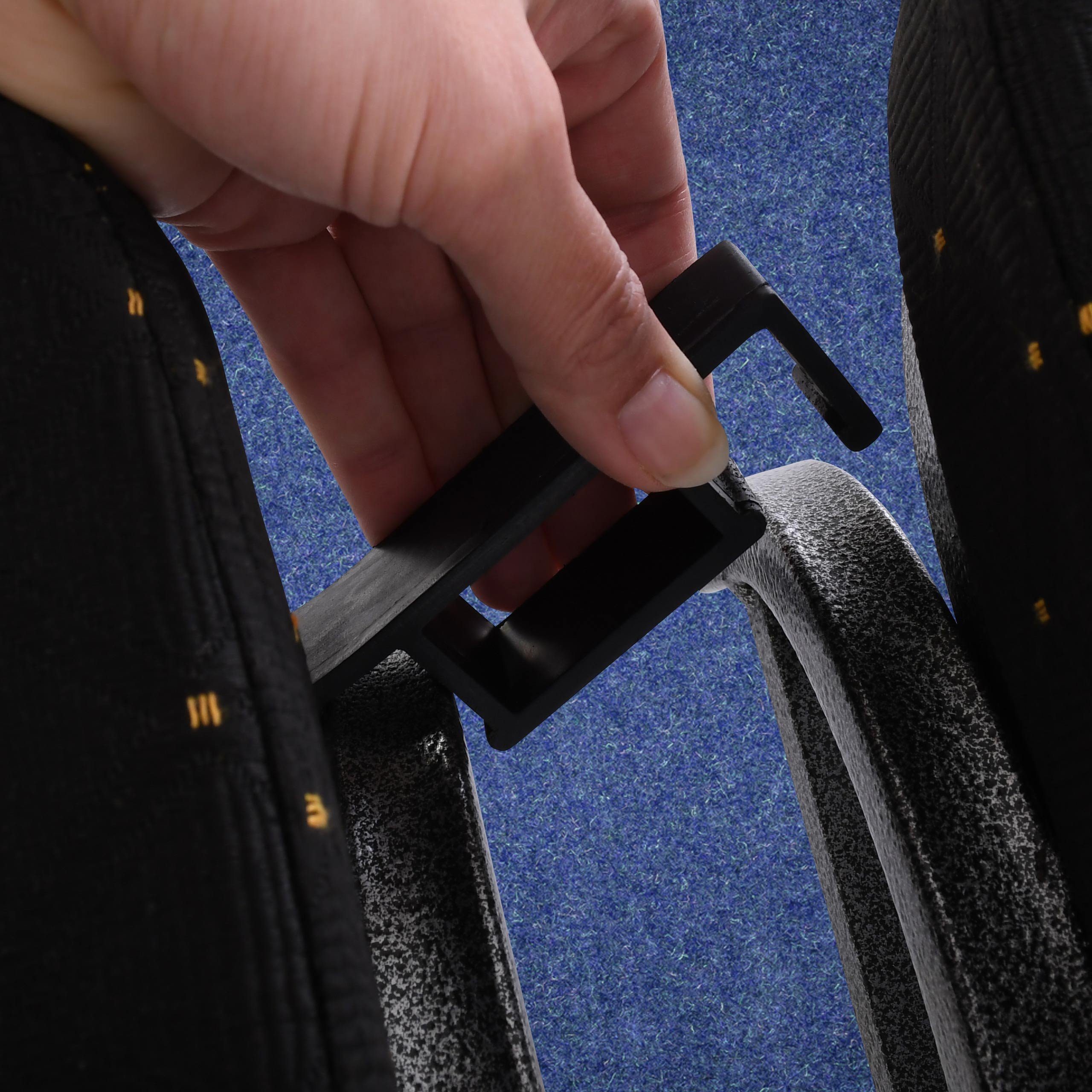 Raburg Stapelstuhl Verbinder, passend für Seminarstuhl, David (38er-Set, 38 St), aus Kunststoff in Schwarz